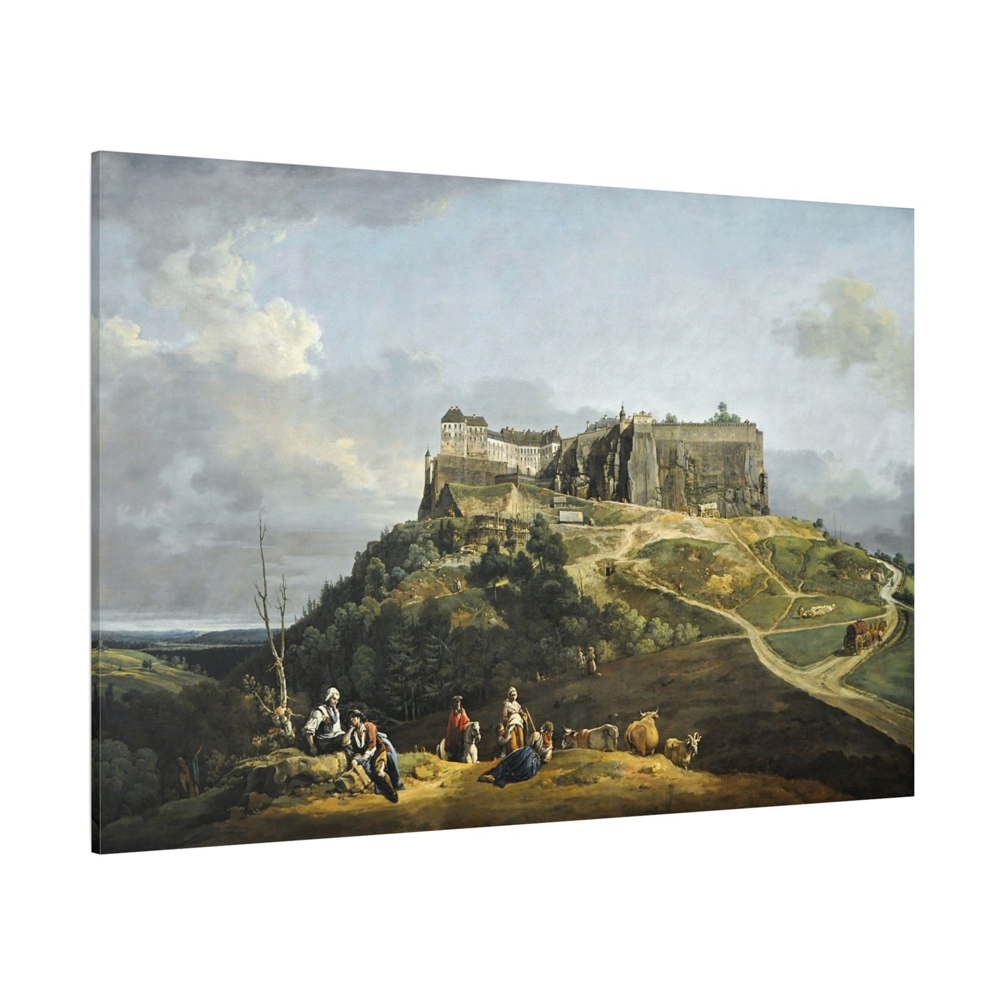 The Fortress of Königstein - Canvas Wrap