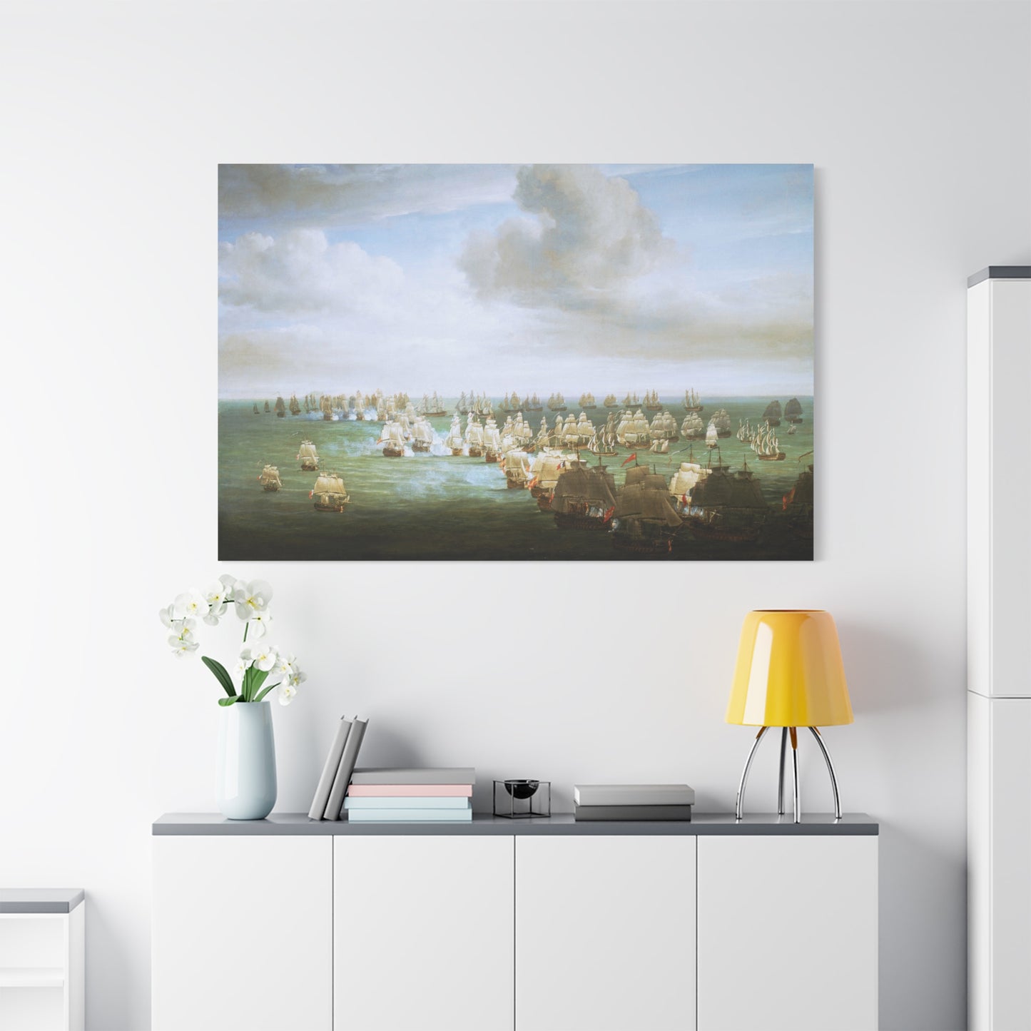 The Battle of Trafalgar, Beginning of the Action - Canvas Wrap
