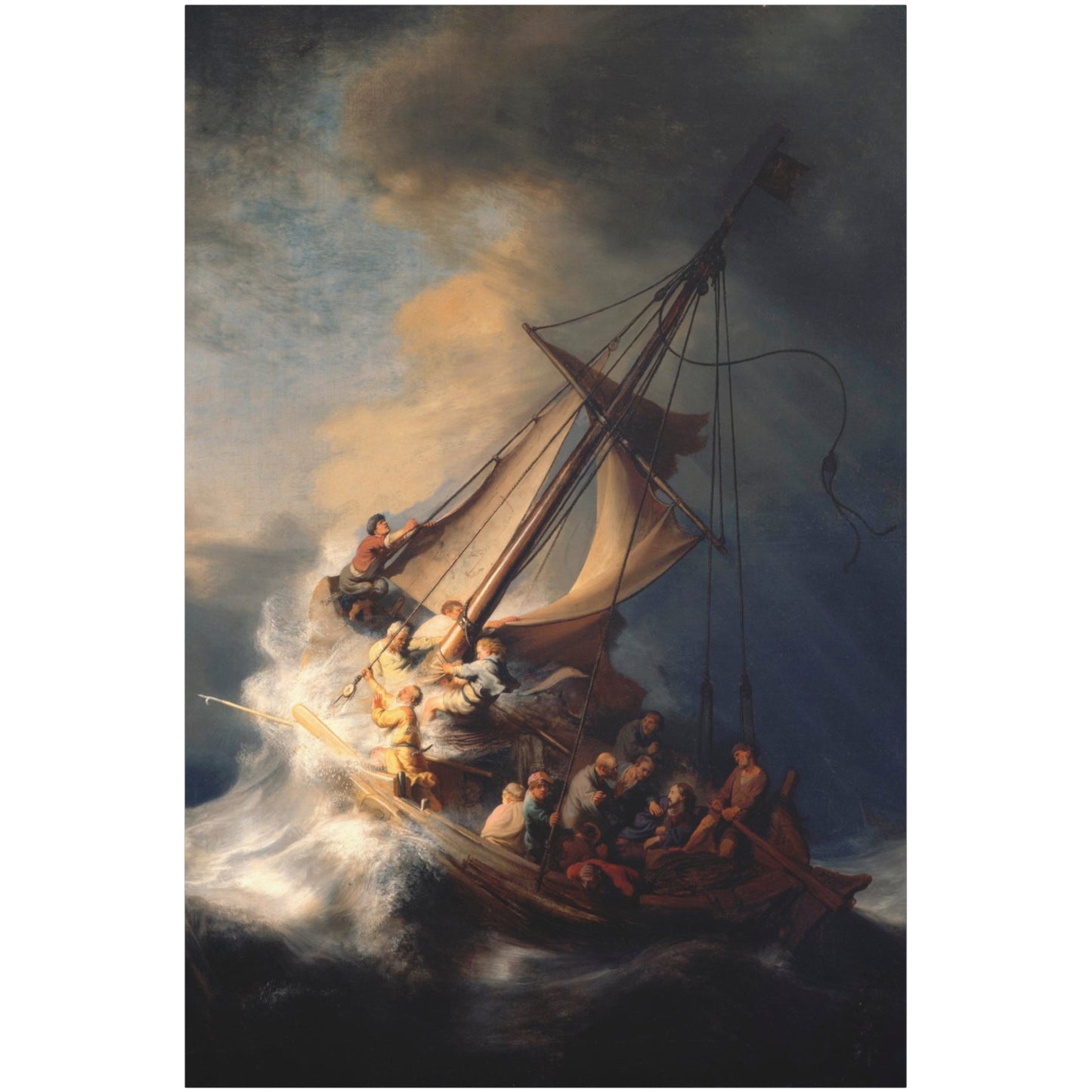 Christ in the Storm on the Lake of Galilee - Canvas Wrap