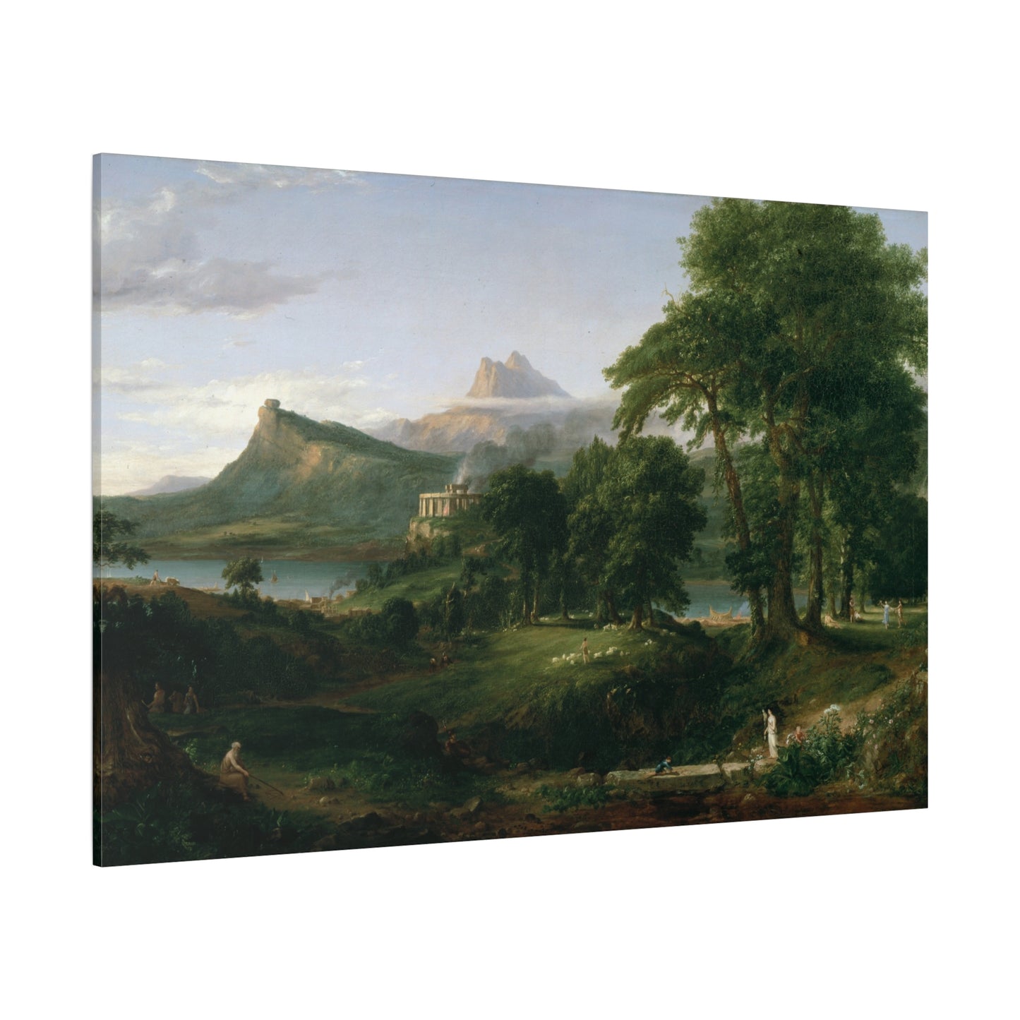 The Course of Empire, The Arcadian State - Canvas Wrap
