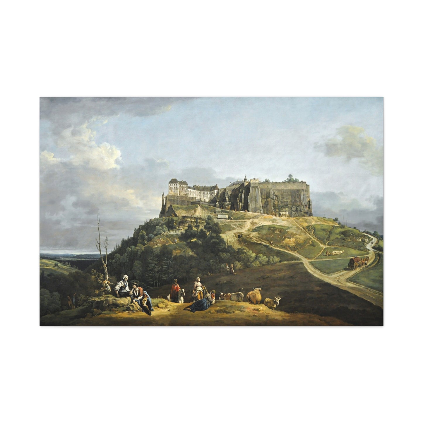 The Fortress of Königstein - Canvas Wrap