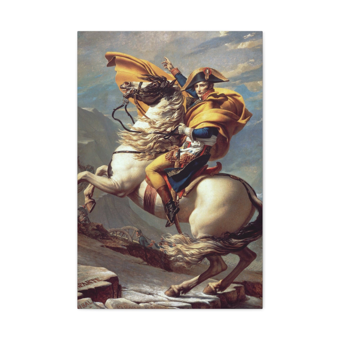 Napoleon Crossing the Alps - Canvas Wrap