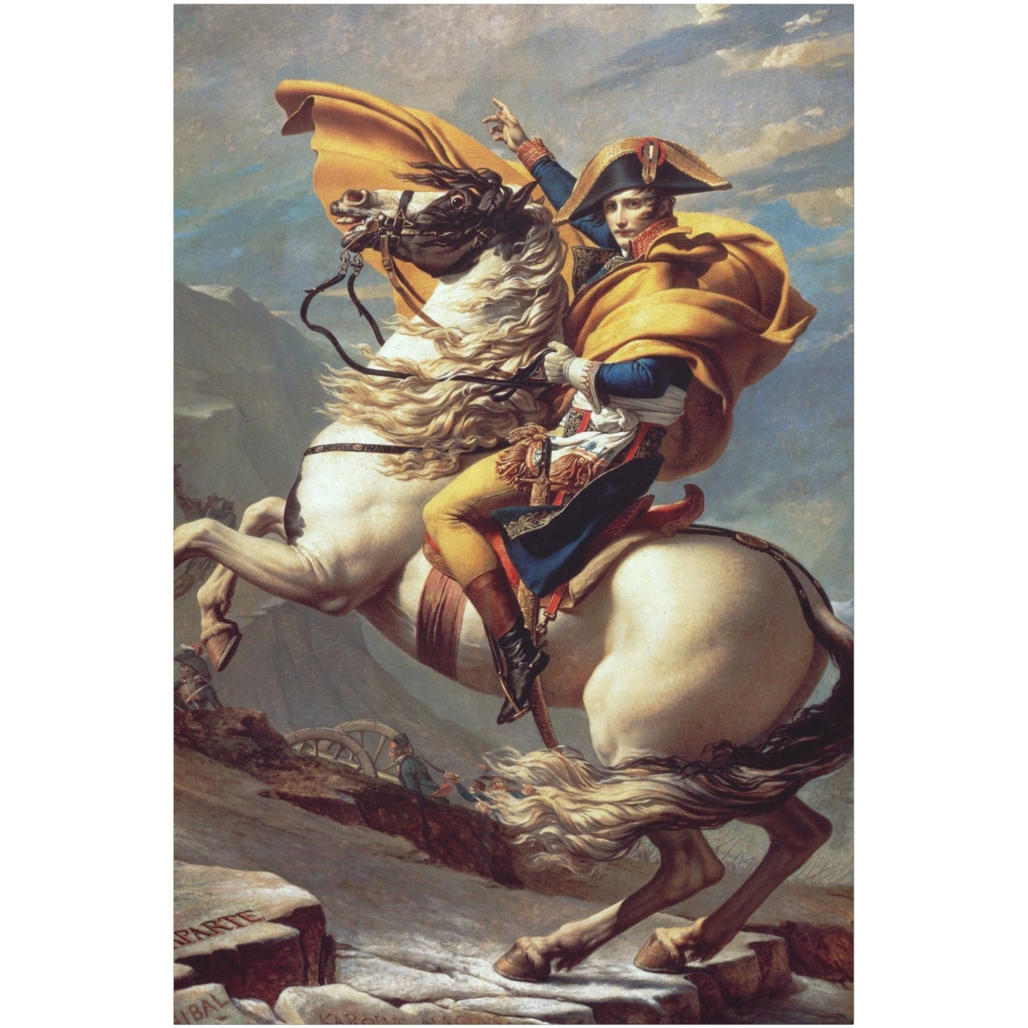 Napoleon Crossing the Alps - Canvas Wrap