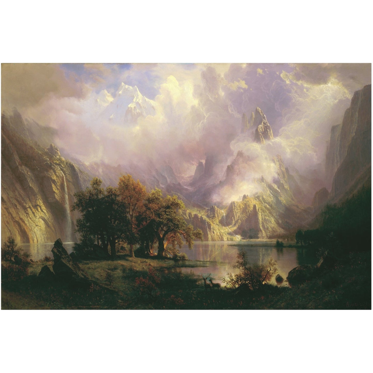 Rocky Mountain Landscape - Canvas Wrap
