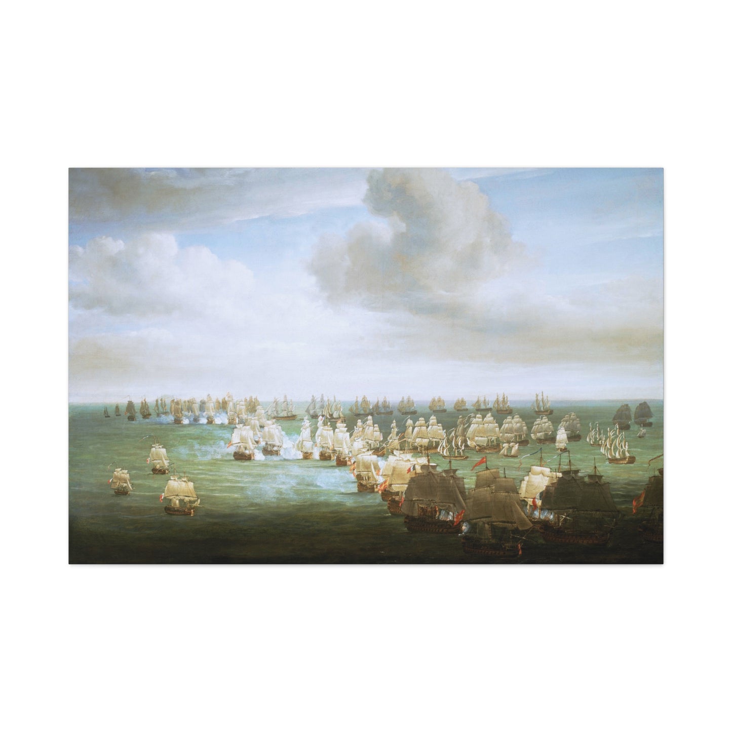 The Battle of Trafalgar, Beginning of the Action - Canvas Wrap