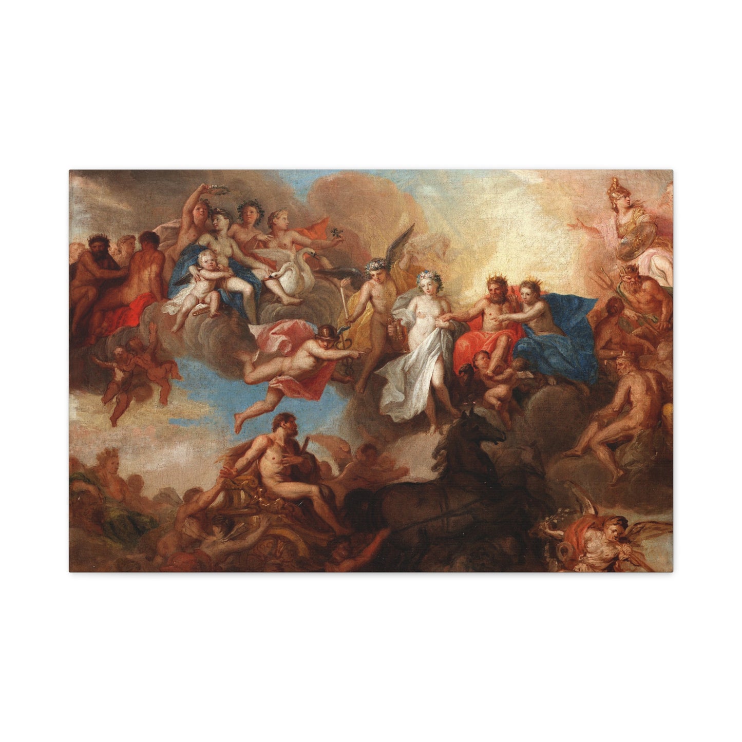 The Marriage of Hercules and Hebe - Canvas Wrap