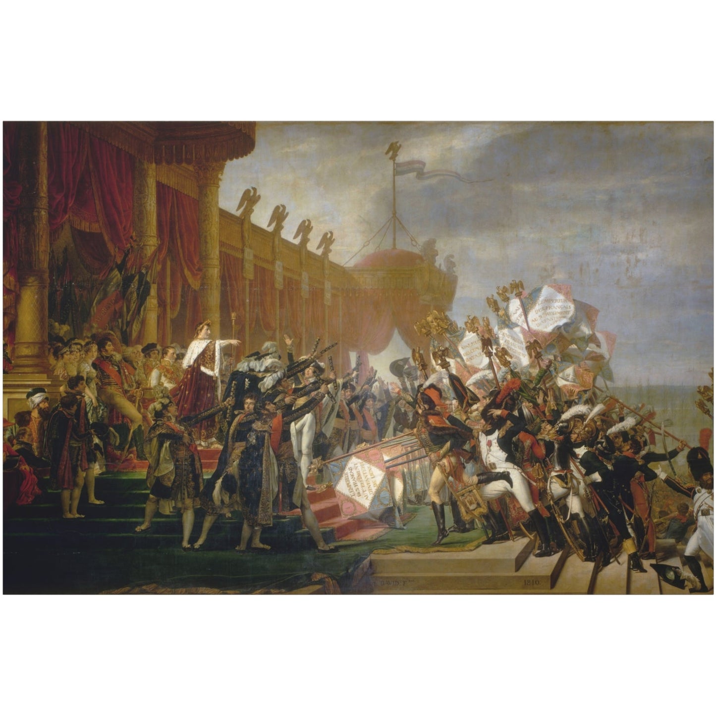 The Distribution of the Eagle Standards - Canvas Wrap