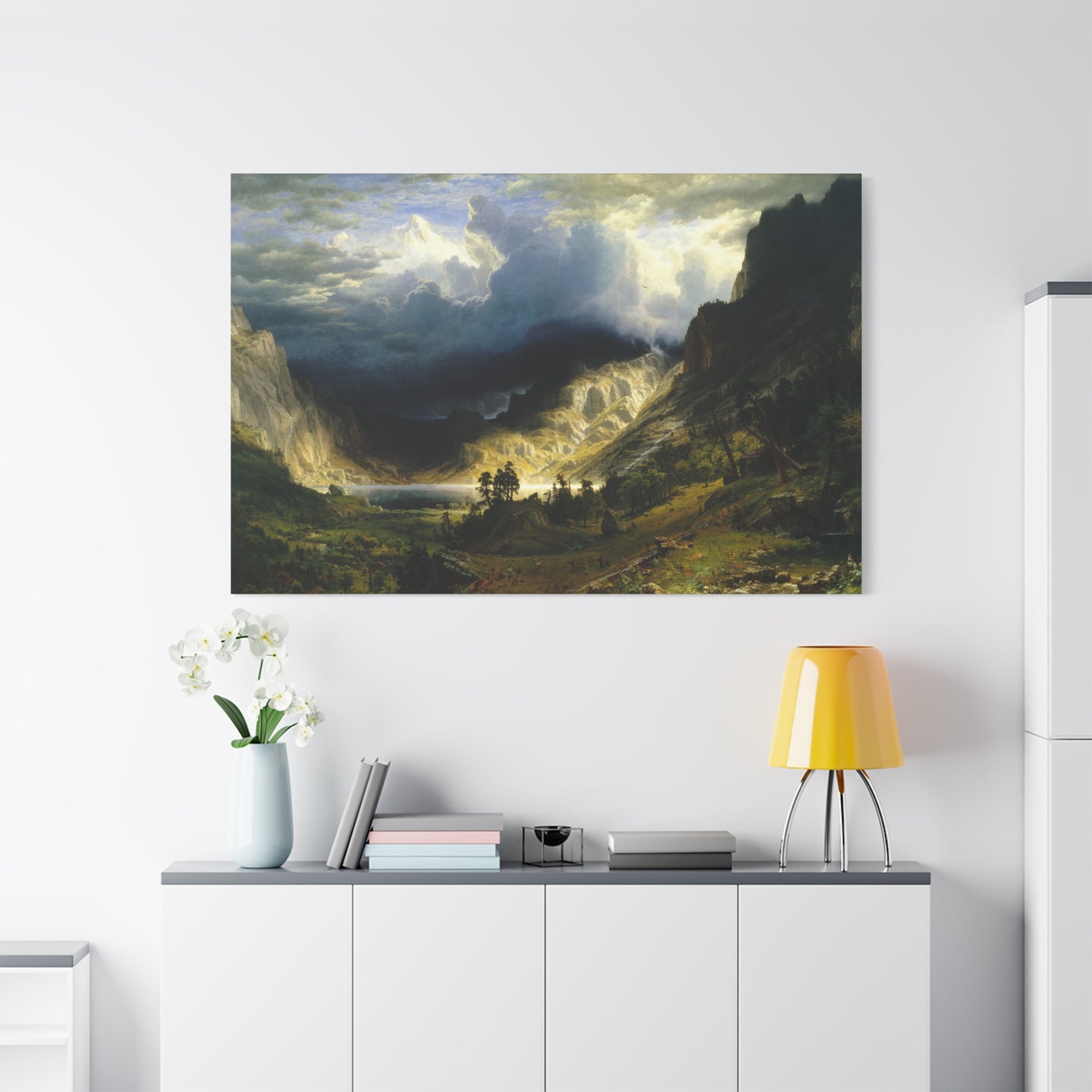 A Storm in the Rocky Mountains, Mt. Rosalie - Canvas Wrap