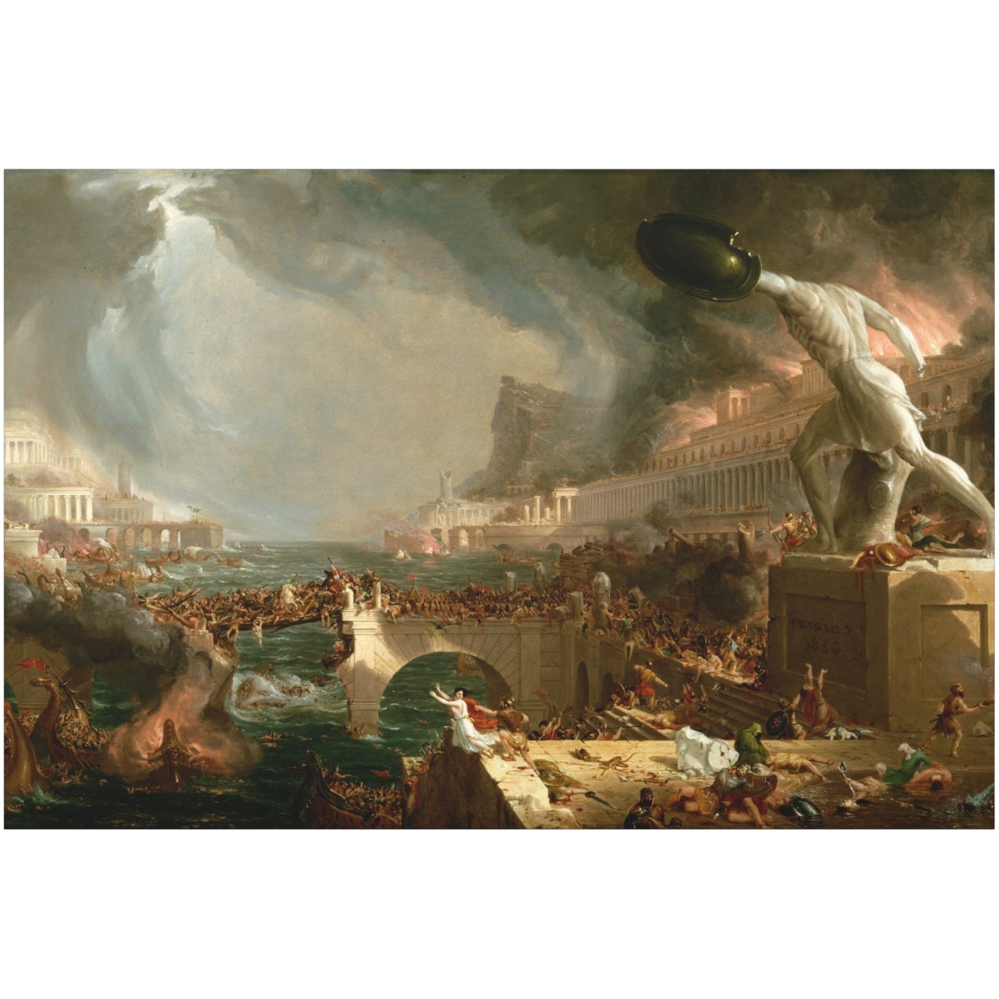 The Course of Empire, Destruction - Canvas Wrap