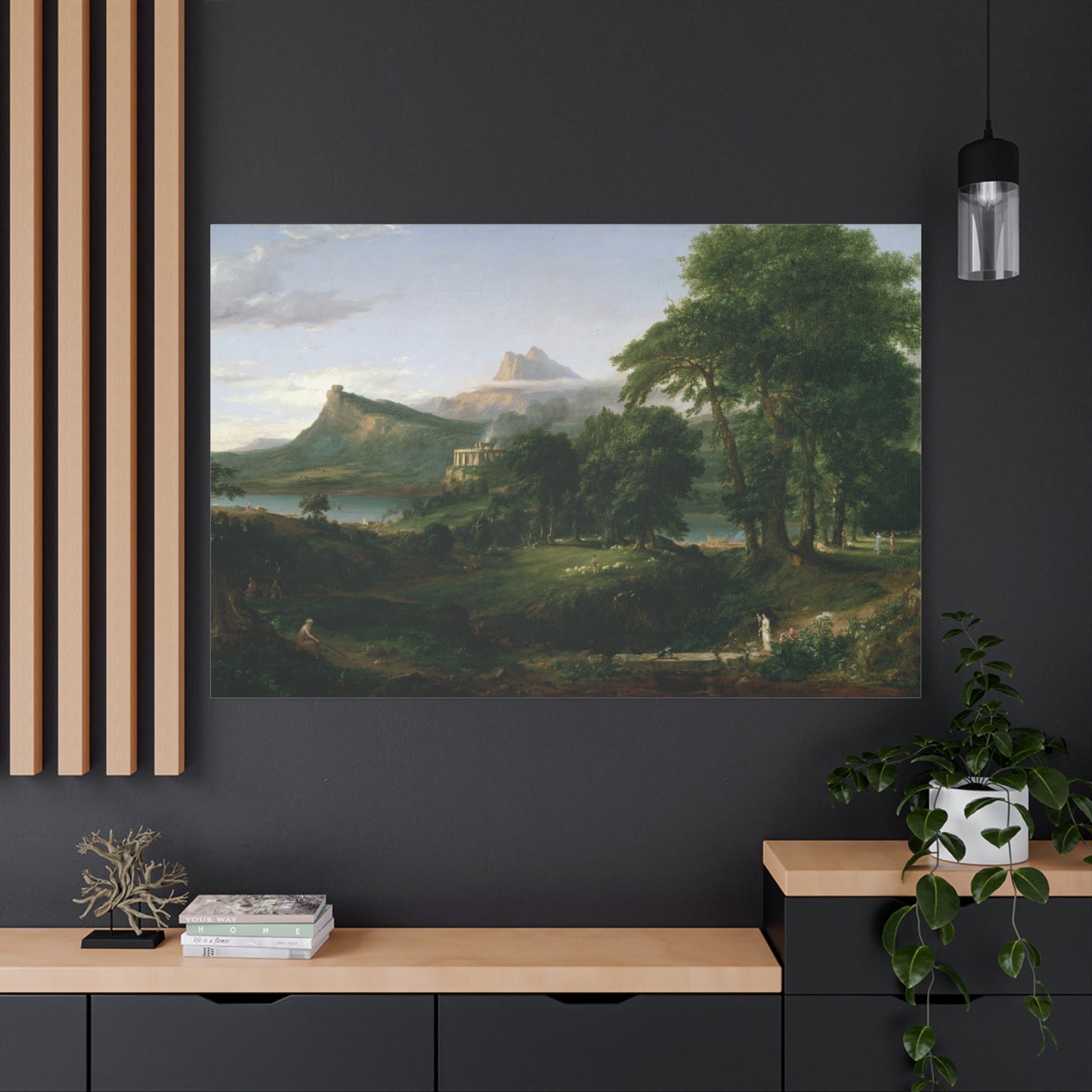 The Course of Empire, The Arcadian State - Canvas Wrap