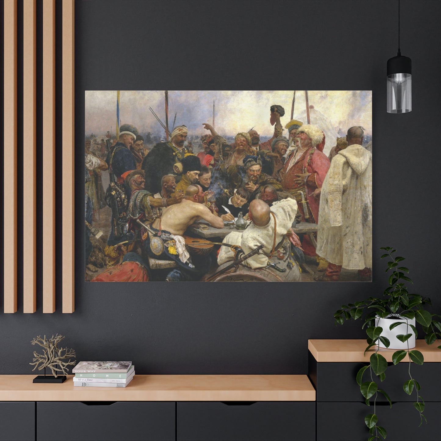 Reply of the Zaporozhian Cossacks - Canvas Wrap