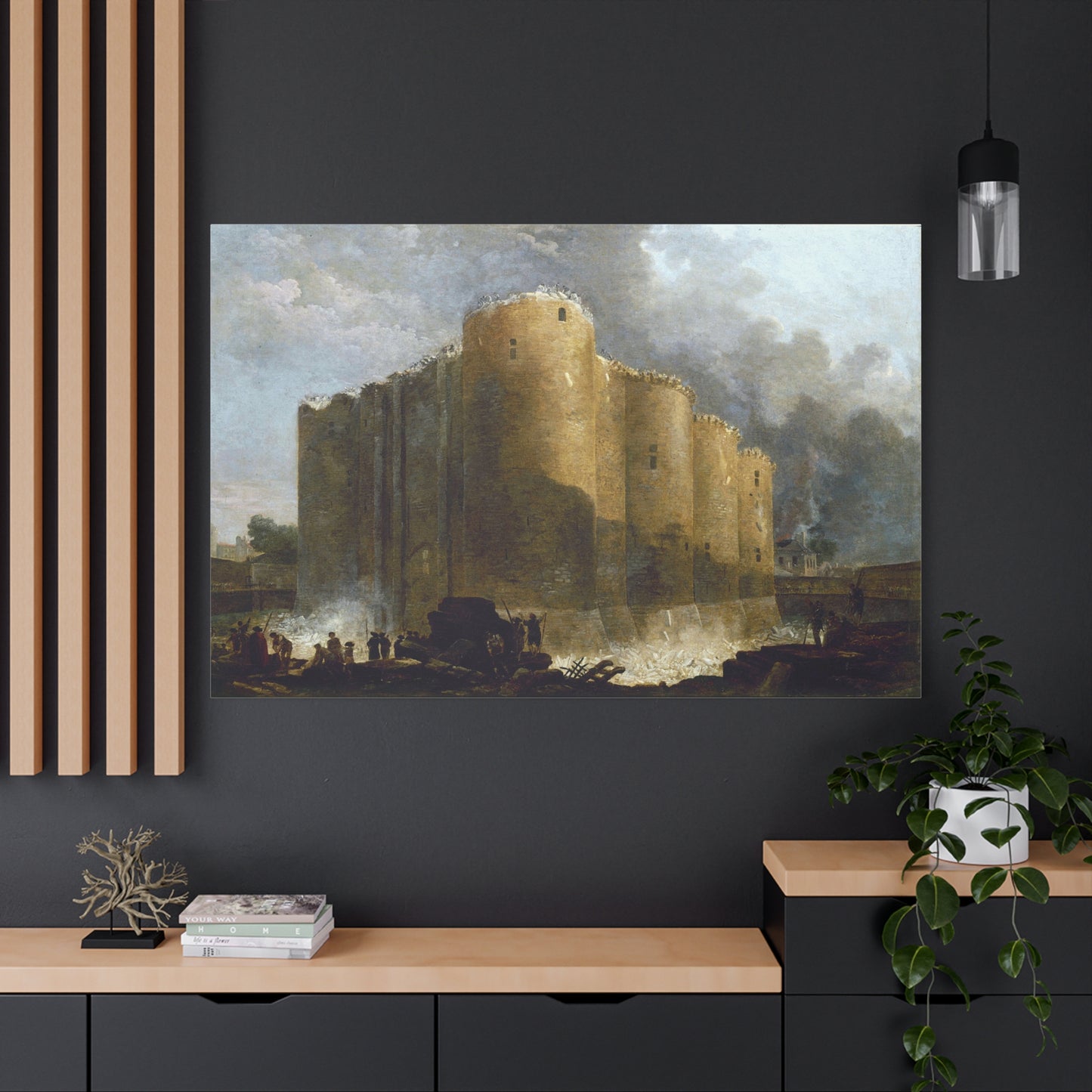 The Bastille in the first days of its demolition - Canvas Wrap