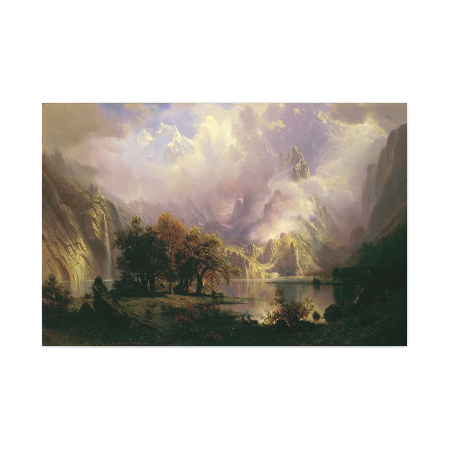 Rocky Mountain Landscape - Canvas Wrap