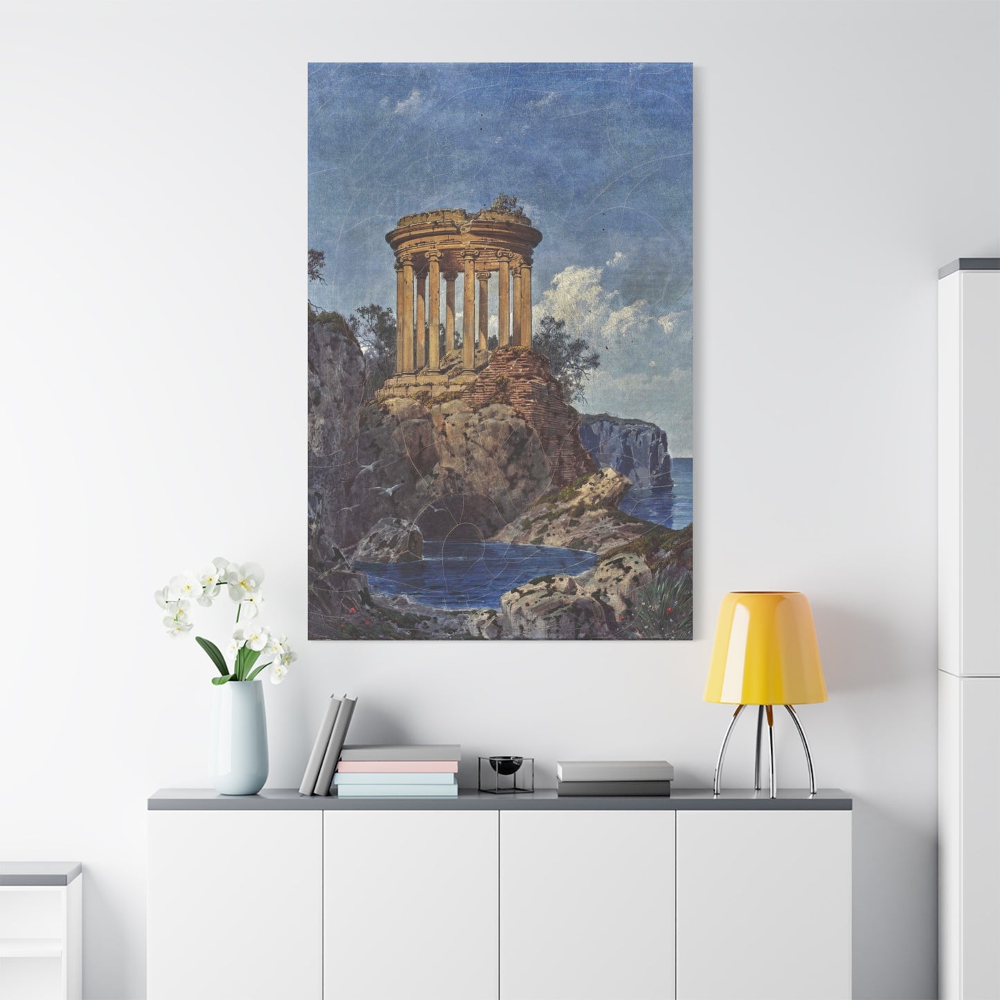 Temples on the Seashore - Canvas Wrap