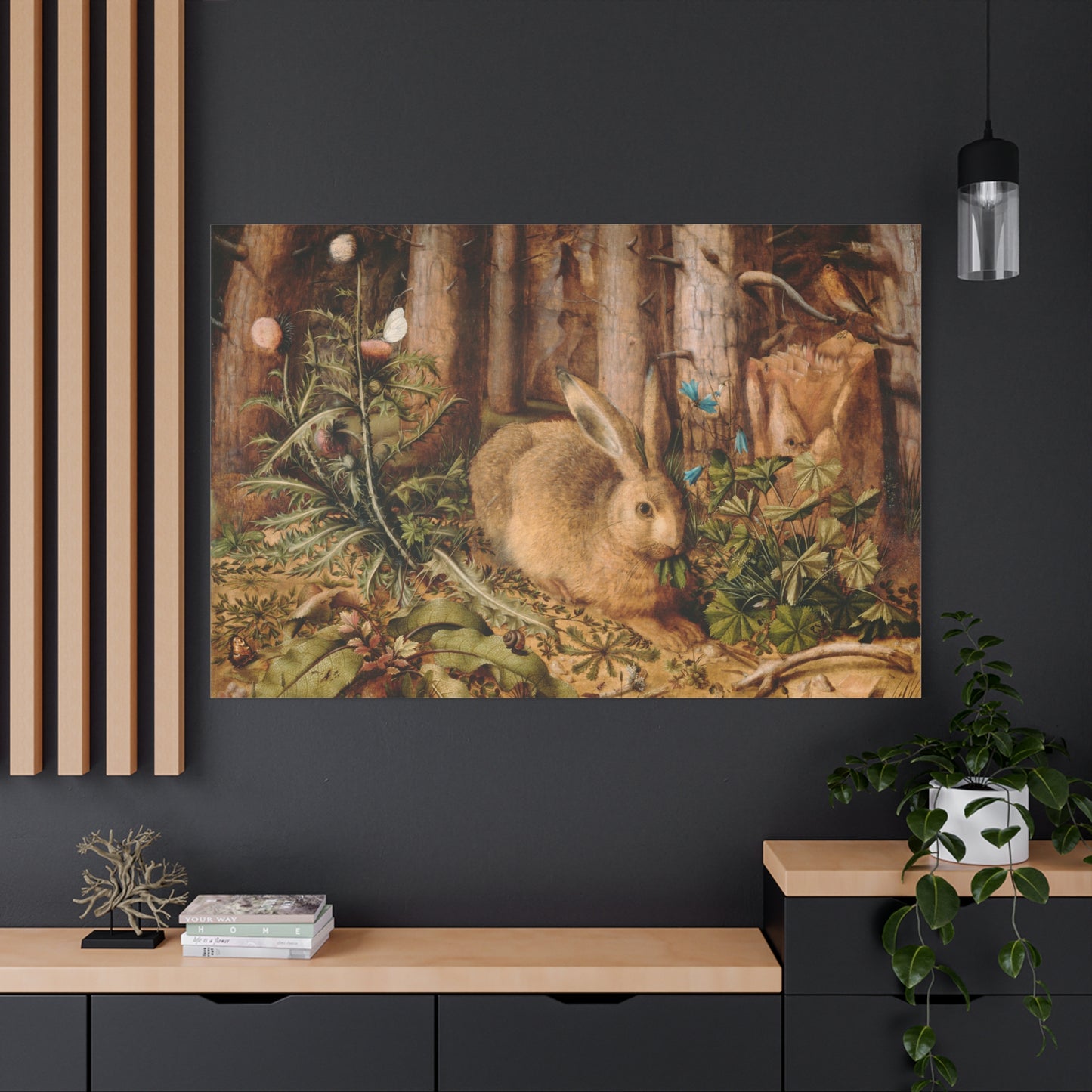A Hare in the Forest - Canvas Wrap