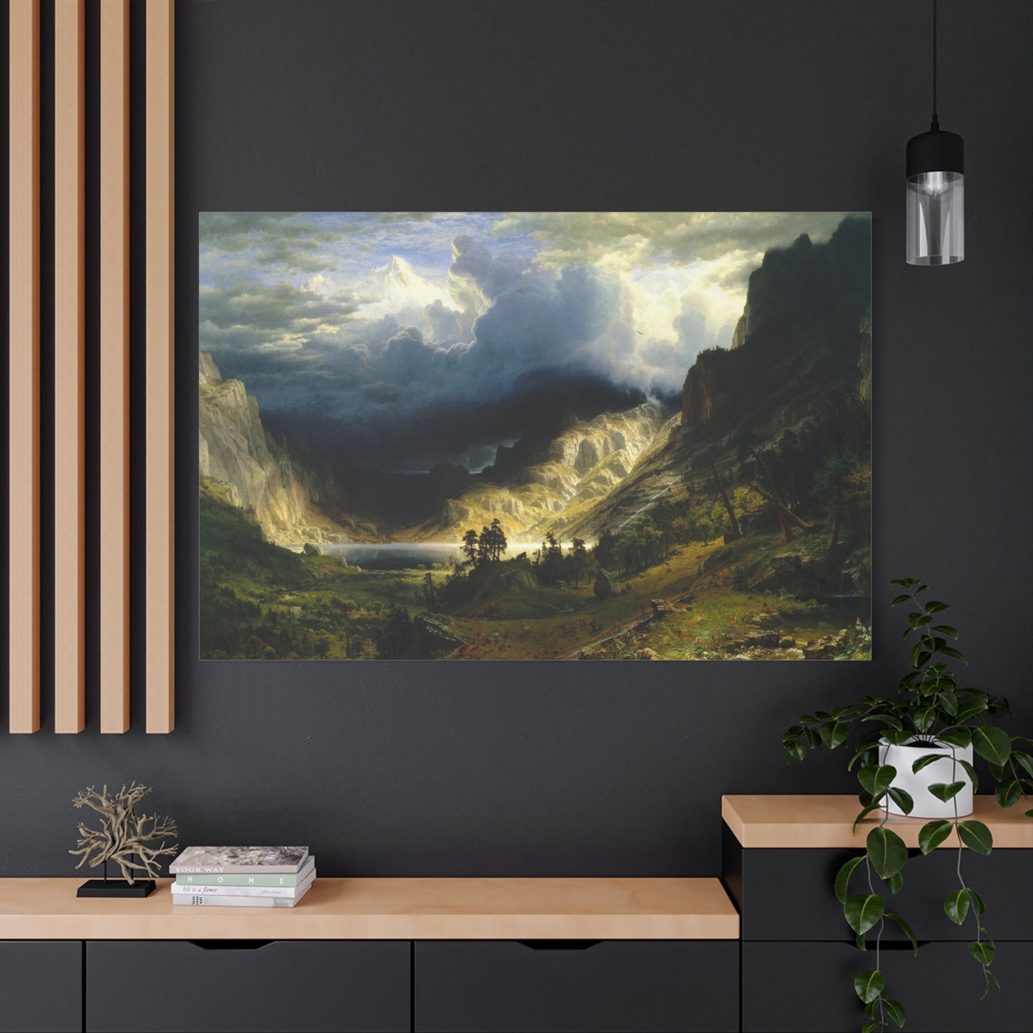 A Storm in the Rocky Mountains, Mt. Rosalie - Canvas Wrap