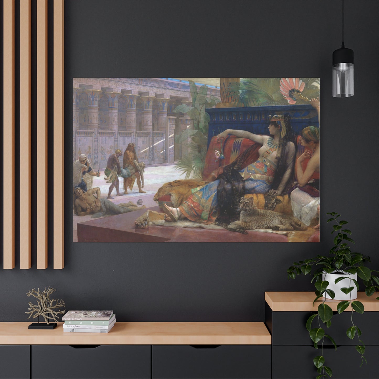 Cleopatra Testing Poisons on Condemned Prisoners - Canvas Wrap