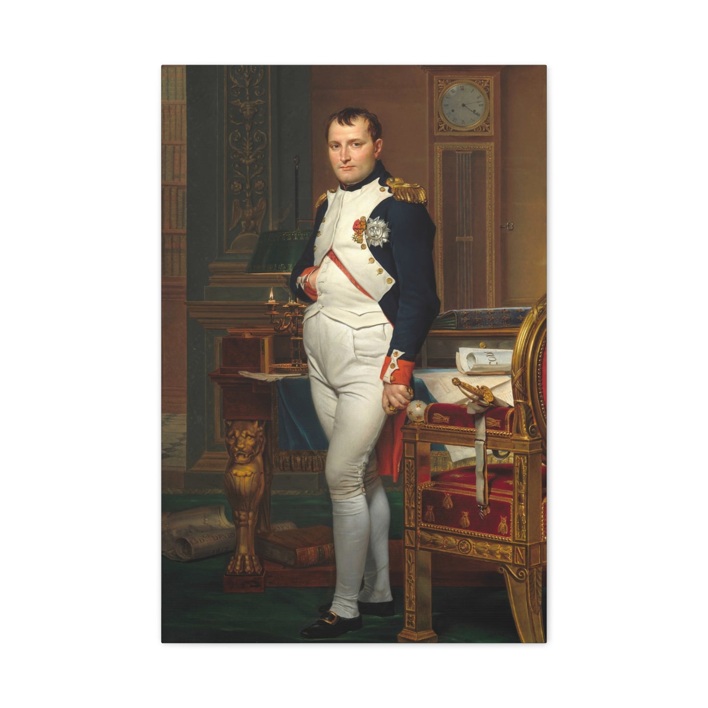 The Emperor Napoleon in His Study - Canvas Wrap