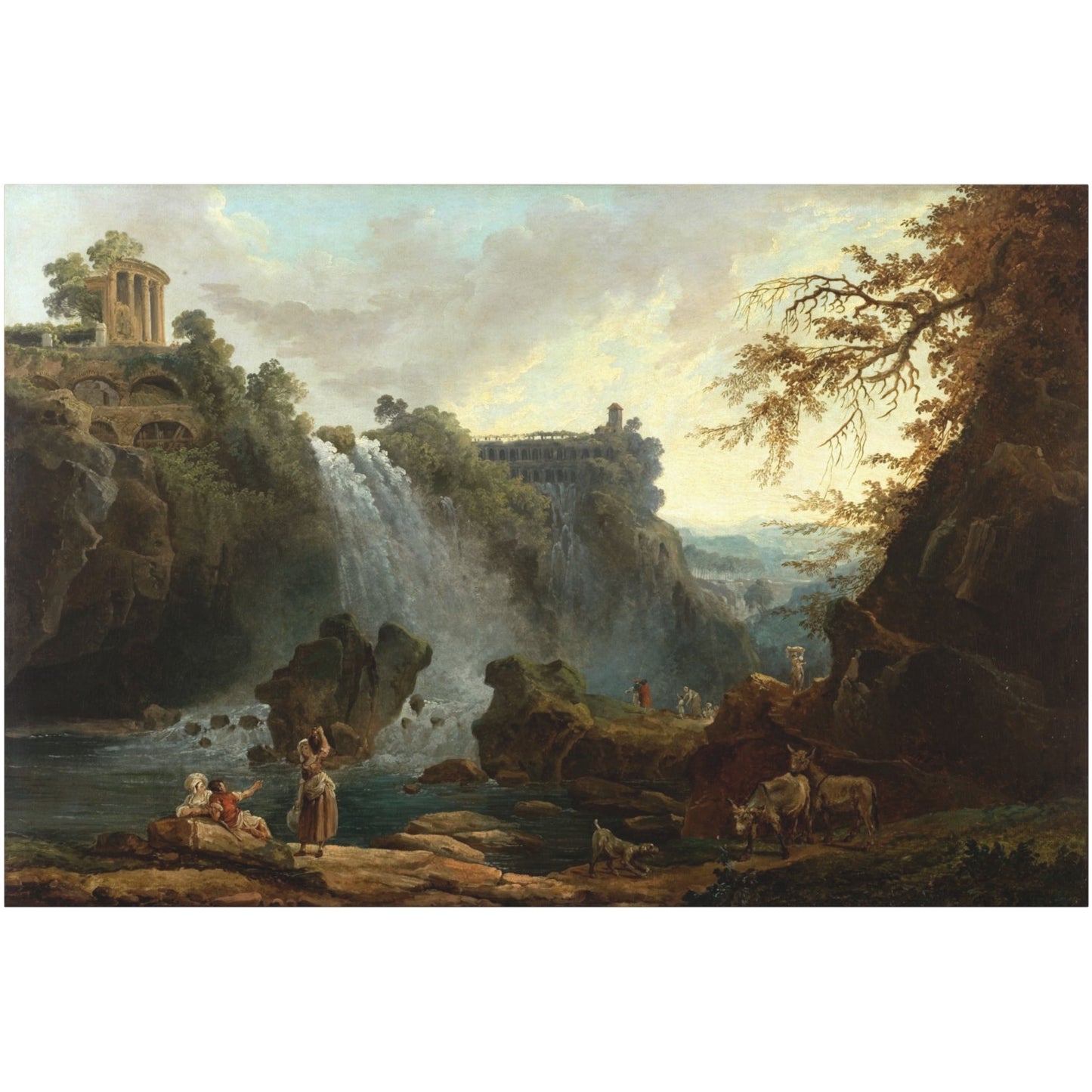 Tivoli Waterfalls - Canvas Wrap