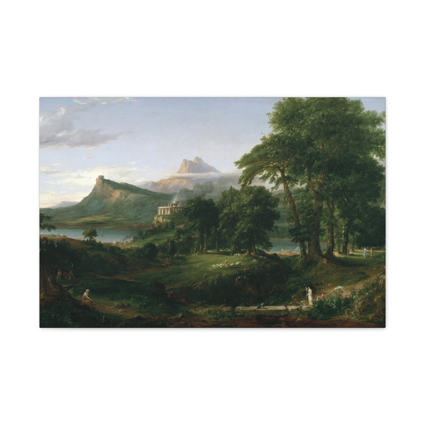 The Course of Empire, The Arcadian State - Canvas Wrap