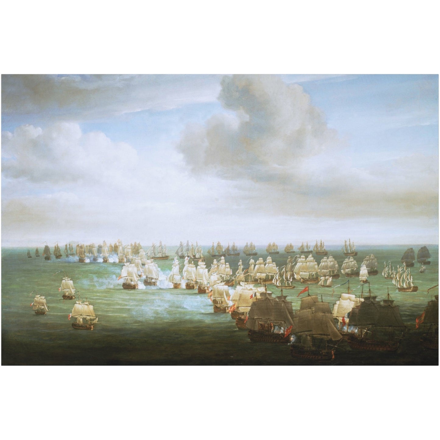 The Battle of Trafalgar, Beginning of the Action - Canvas Wrap