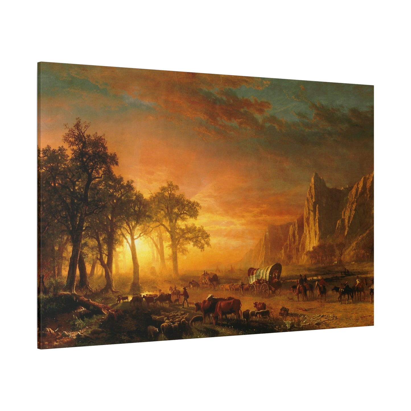 Emigrants Crossing the Plains - Canvas Wrap