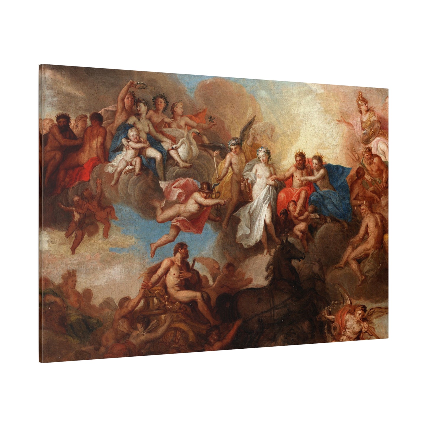 The Marriage of Hercules and Hebe - Canvas Wrap