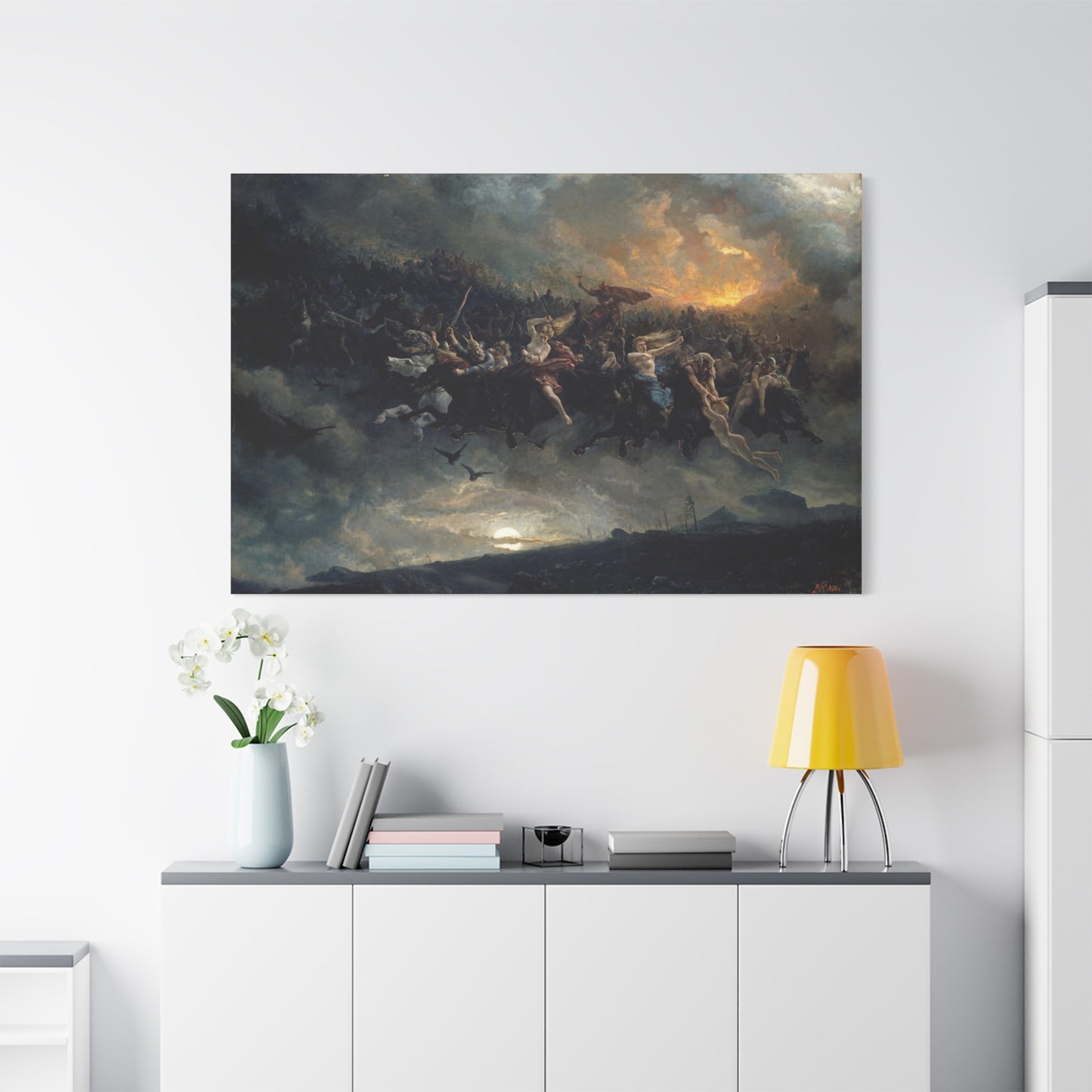 The Wild Hunt of Odin - Canvas Wrap