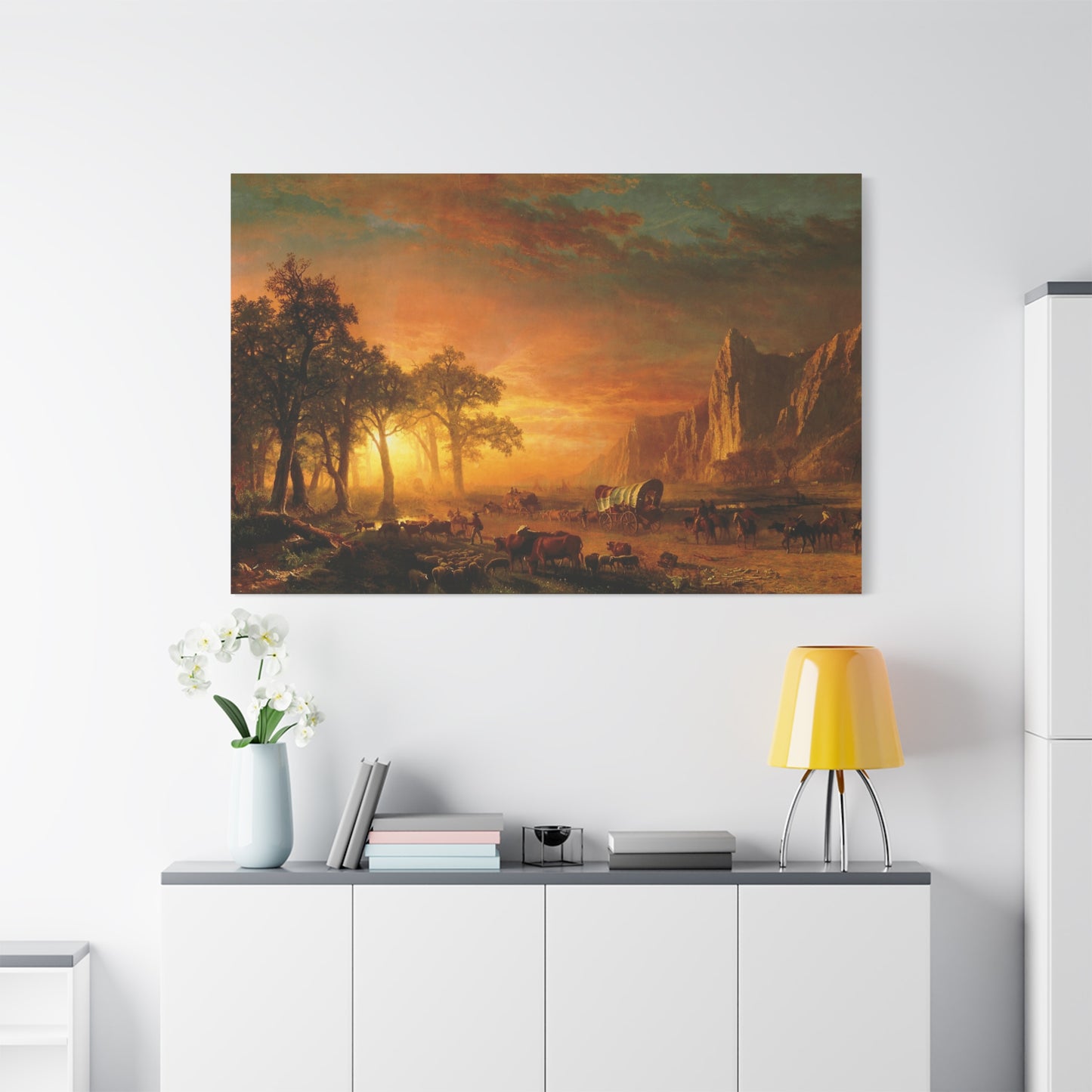 Emigrants Crossing the Plains - Canvas Wrap