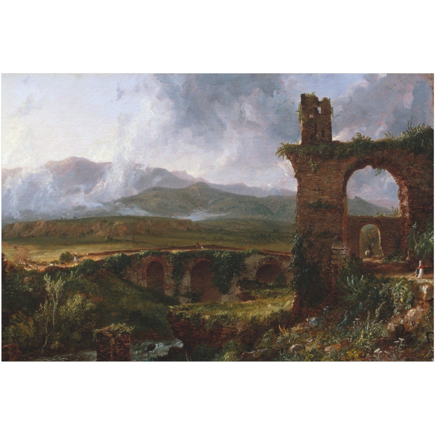 A View near Tivoli - Canvas Wrap