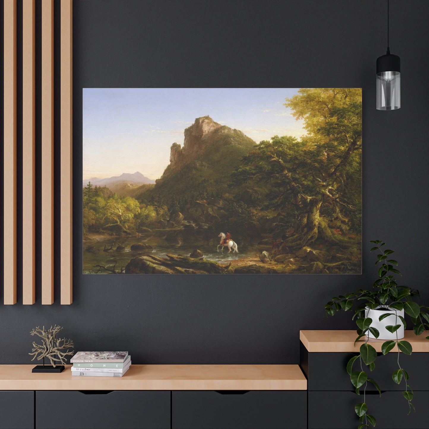 The Mountain Ford - Canvas Wrap