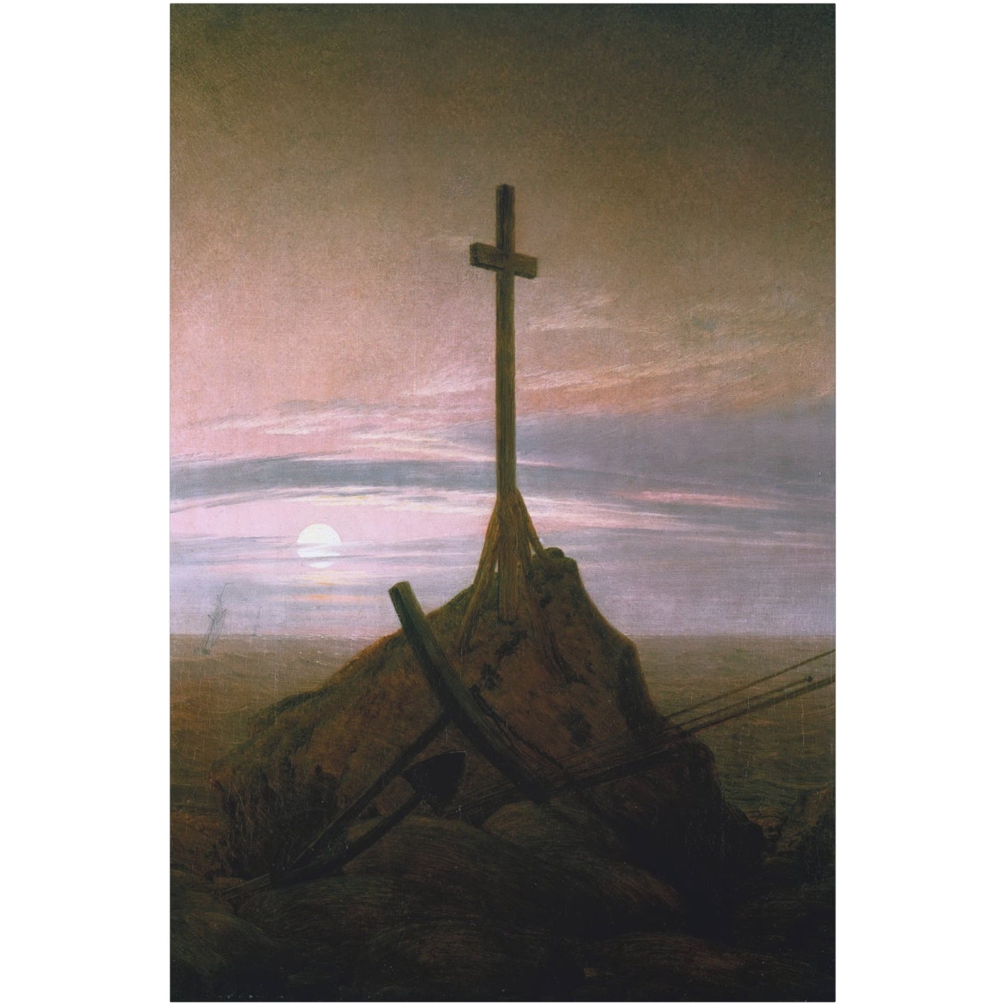 The Cross Beside The Baltic - Canvas Wrap