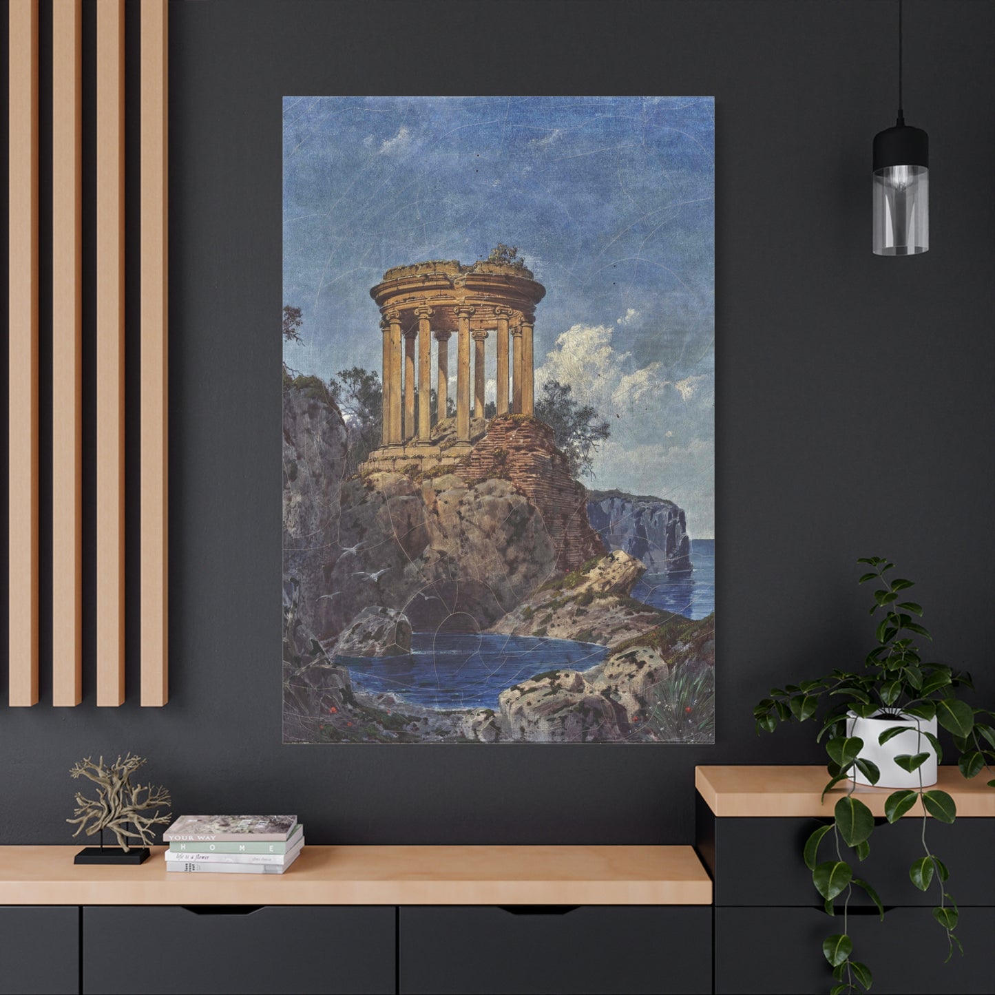 Temples on the Seashore - Canvas Wrap