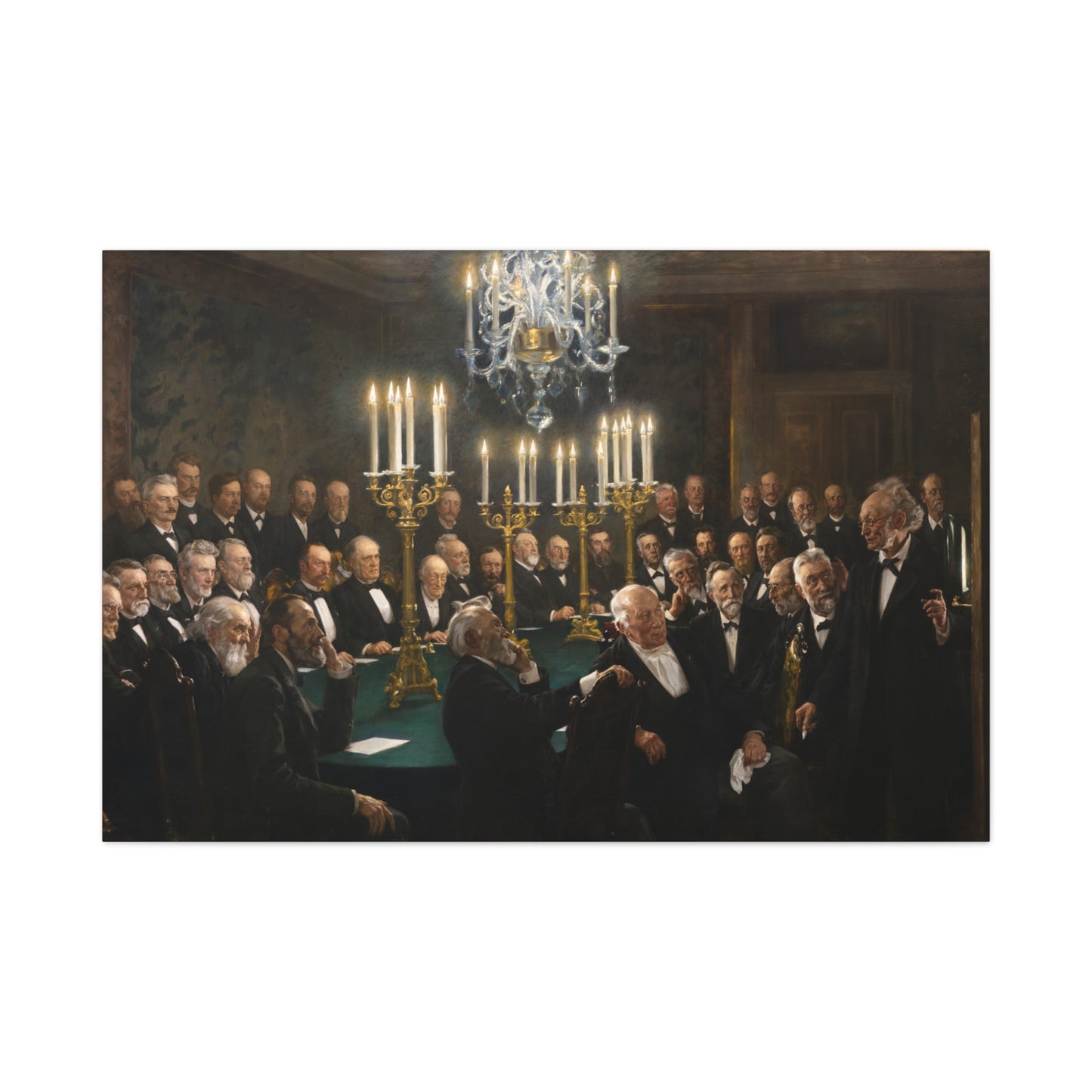 A meeting in the Royal Danish Academy of Sciences and Letters - Canvas Wrap