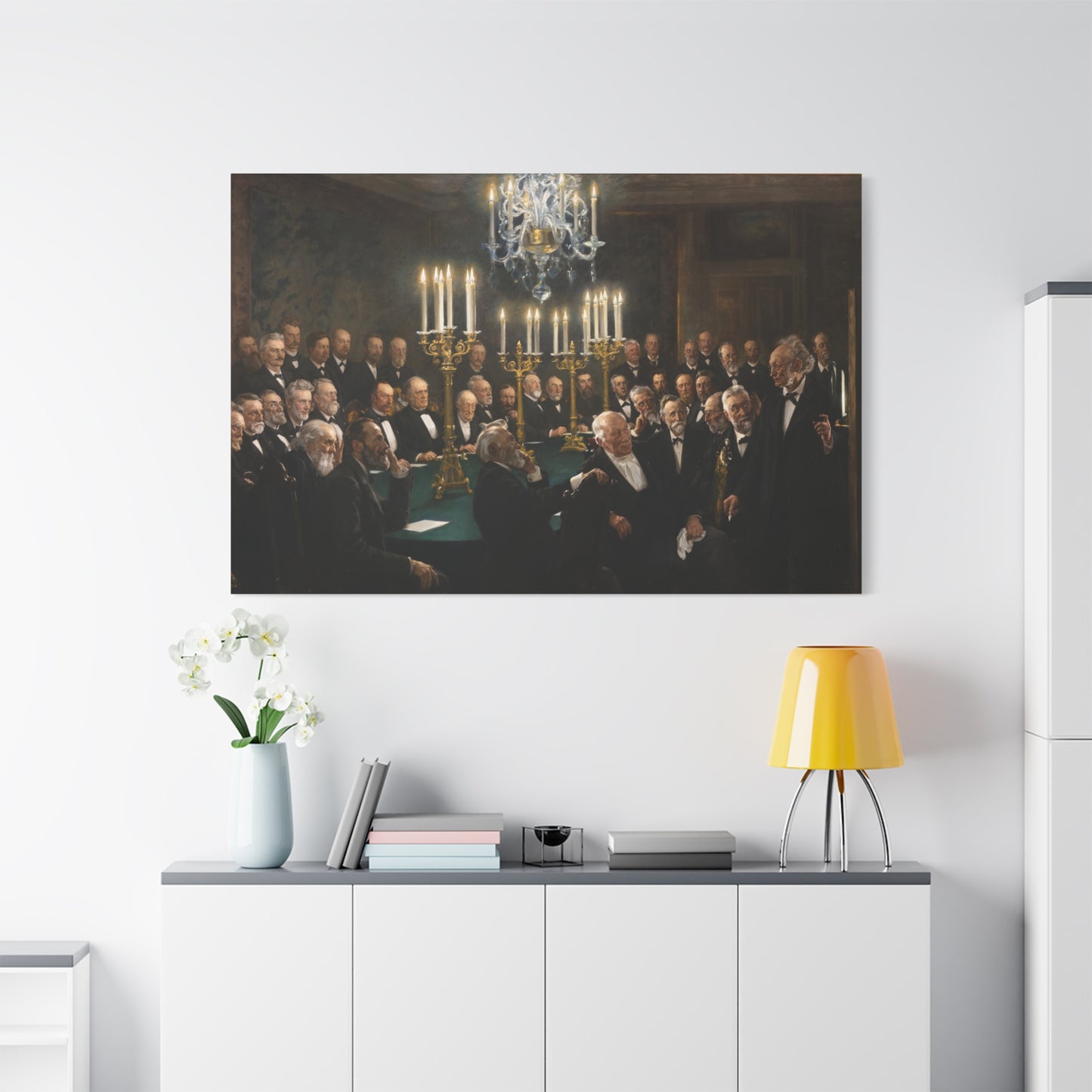 A meeting in the Royal Danish Academy of Sciences and Letters - Canvas Wrap