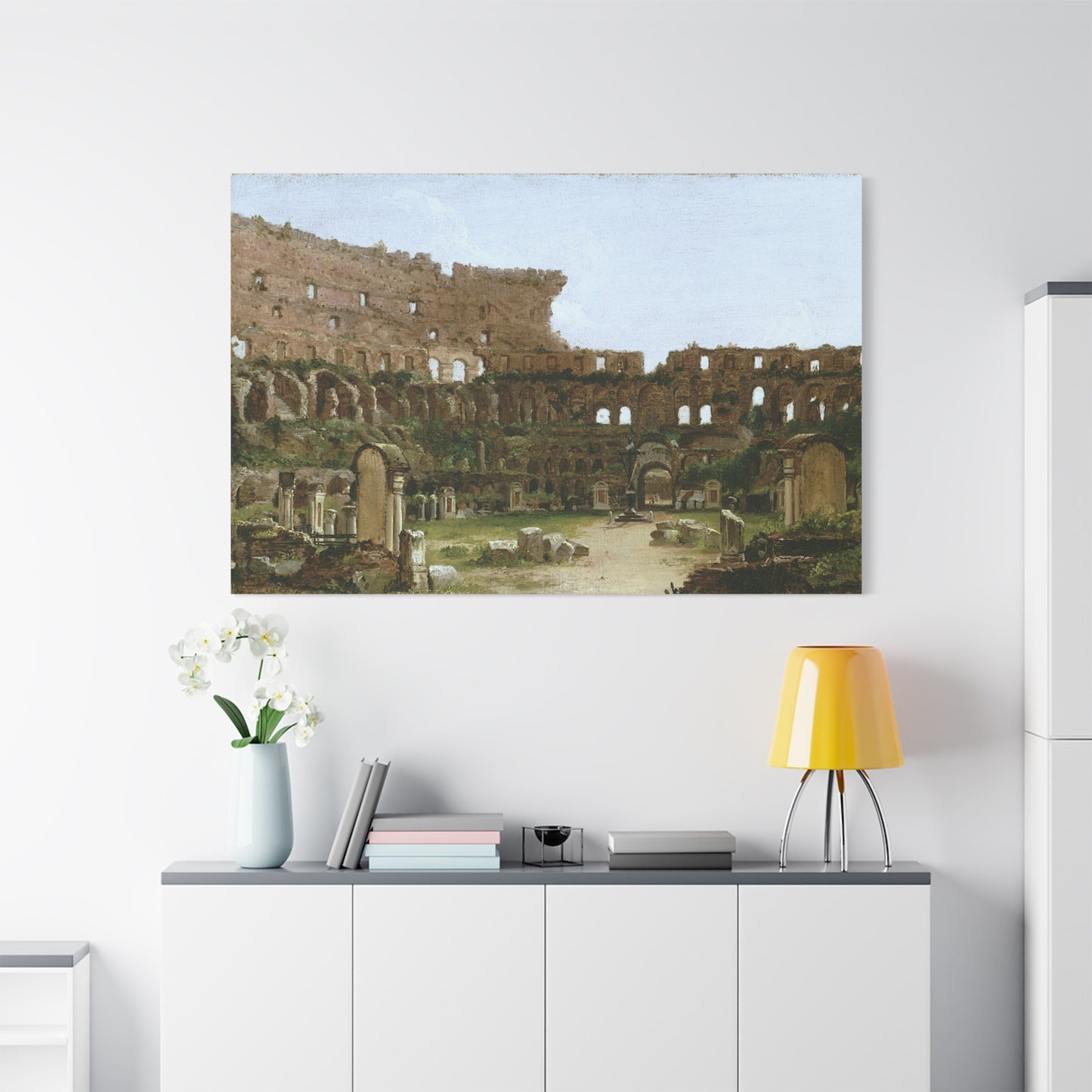 Interior of the Colosseum, Rome - Canvas Wrap