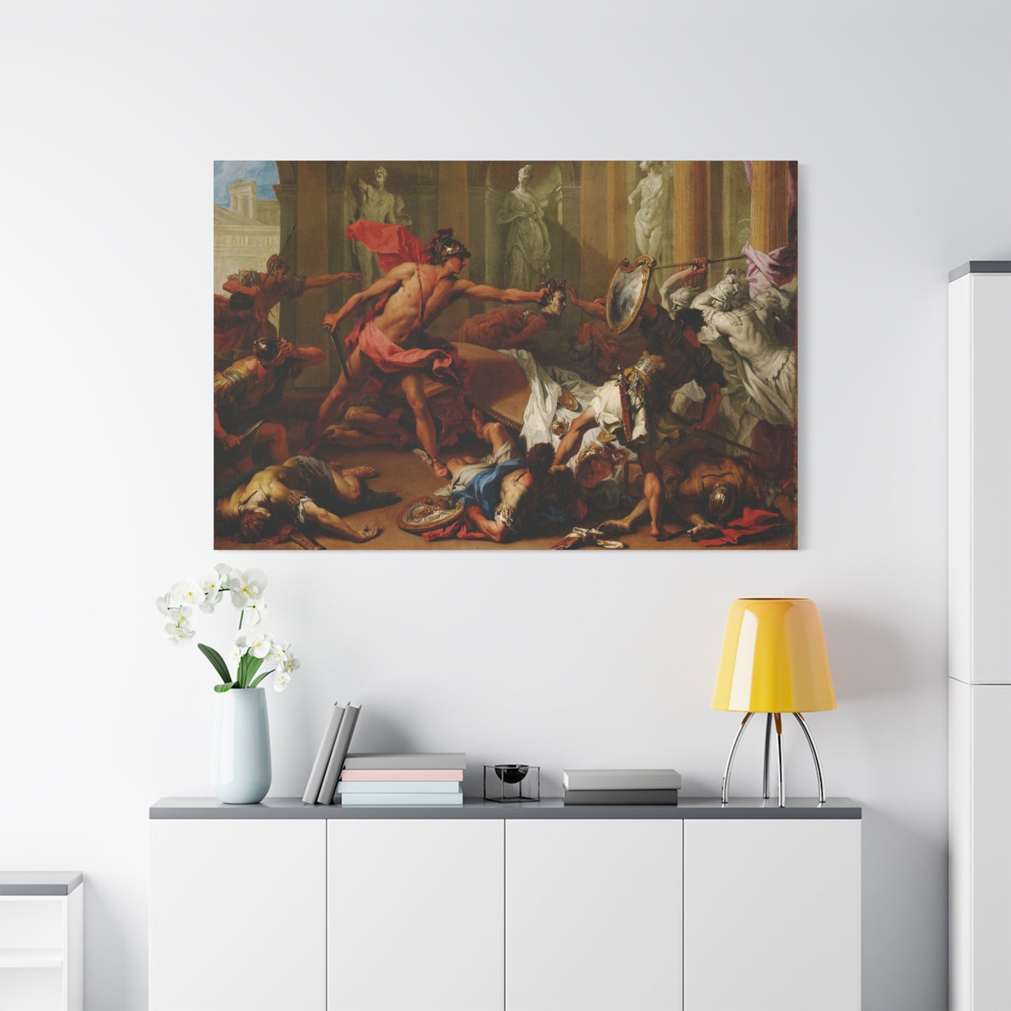Perseus Confronting Phineus with the Head of Medusa - Canvas Wrap