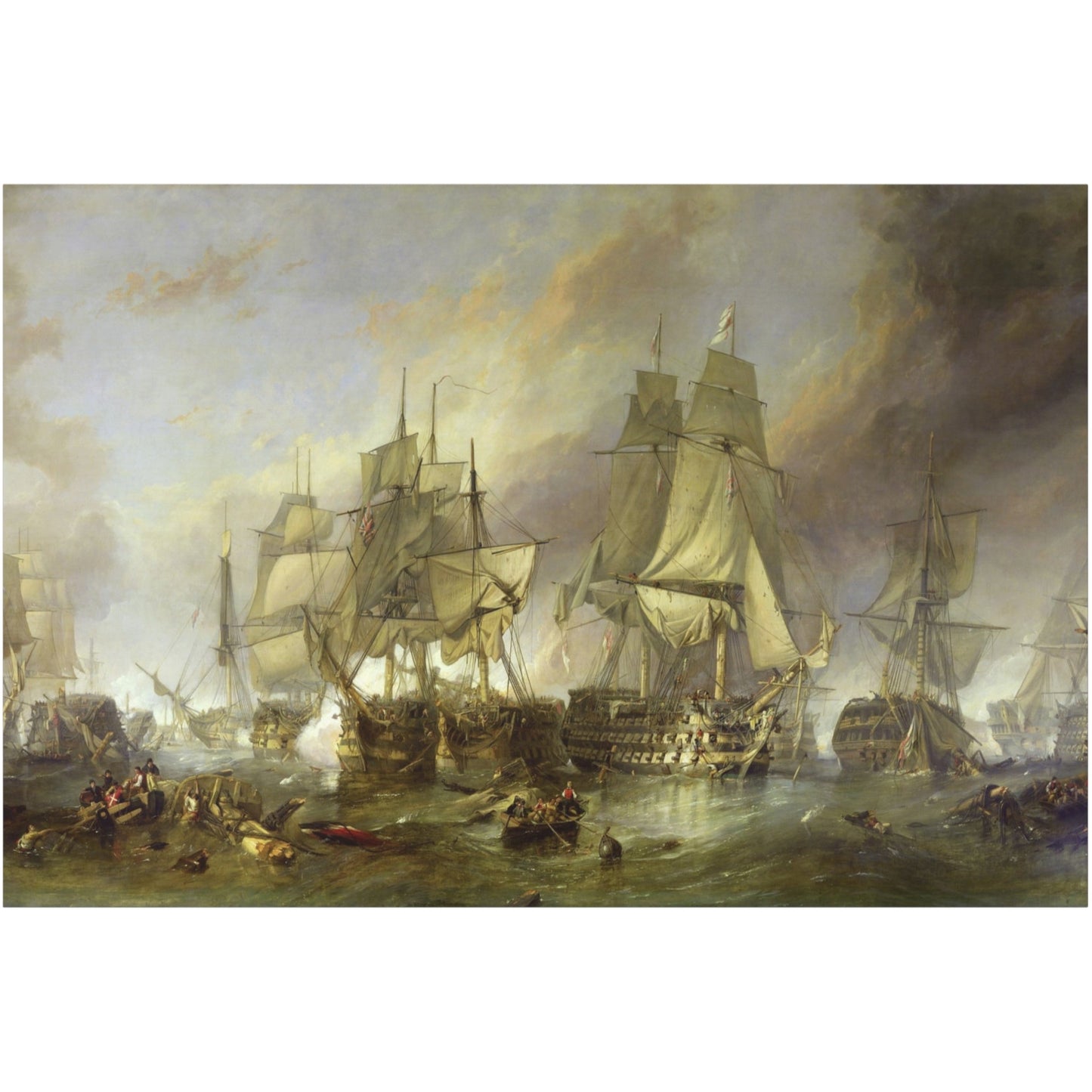 The Battle of Trafalgar - Canvas Wrap