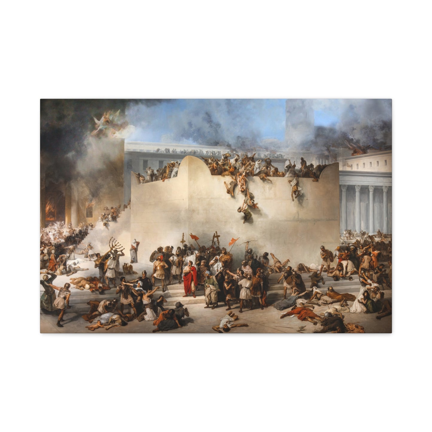 The Destruction of the Temple of Jerusalem - Canvas Wrap