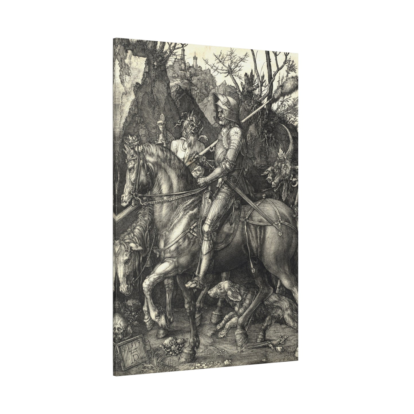 Knight, Death, and the Devil - Canvas Wrap