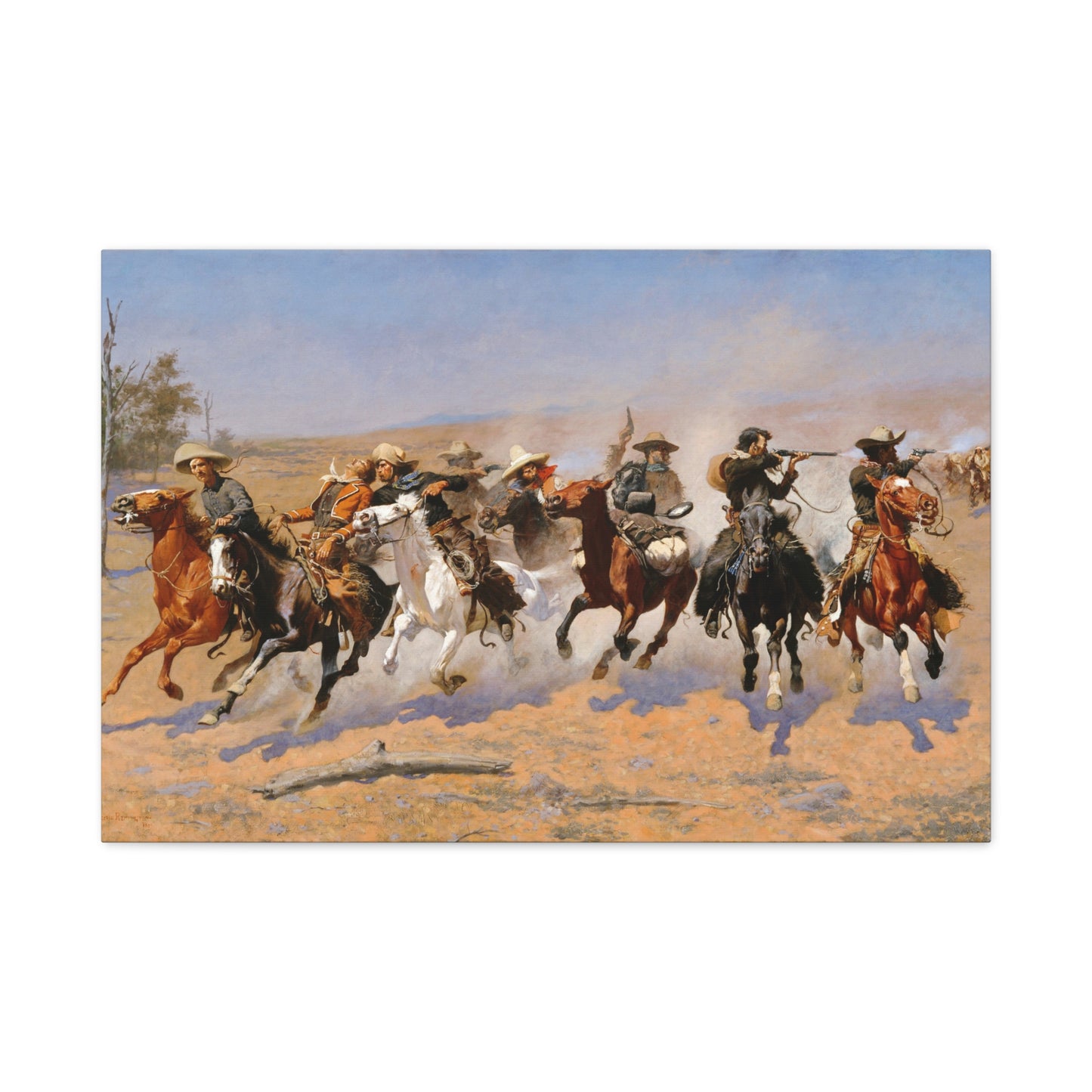 A Dash for the Timber - Canvas Wrap