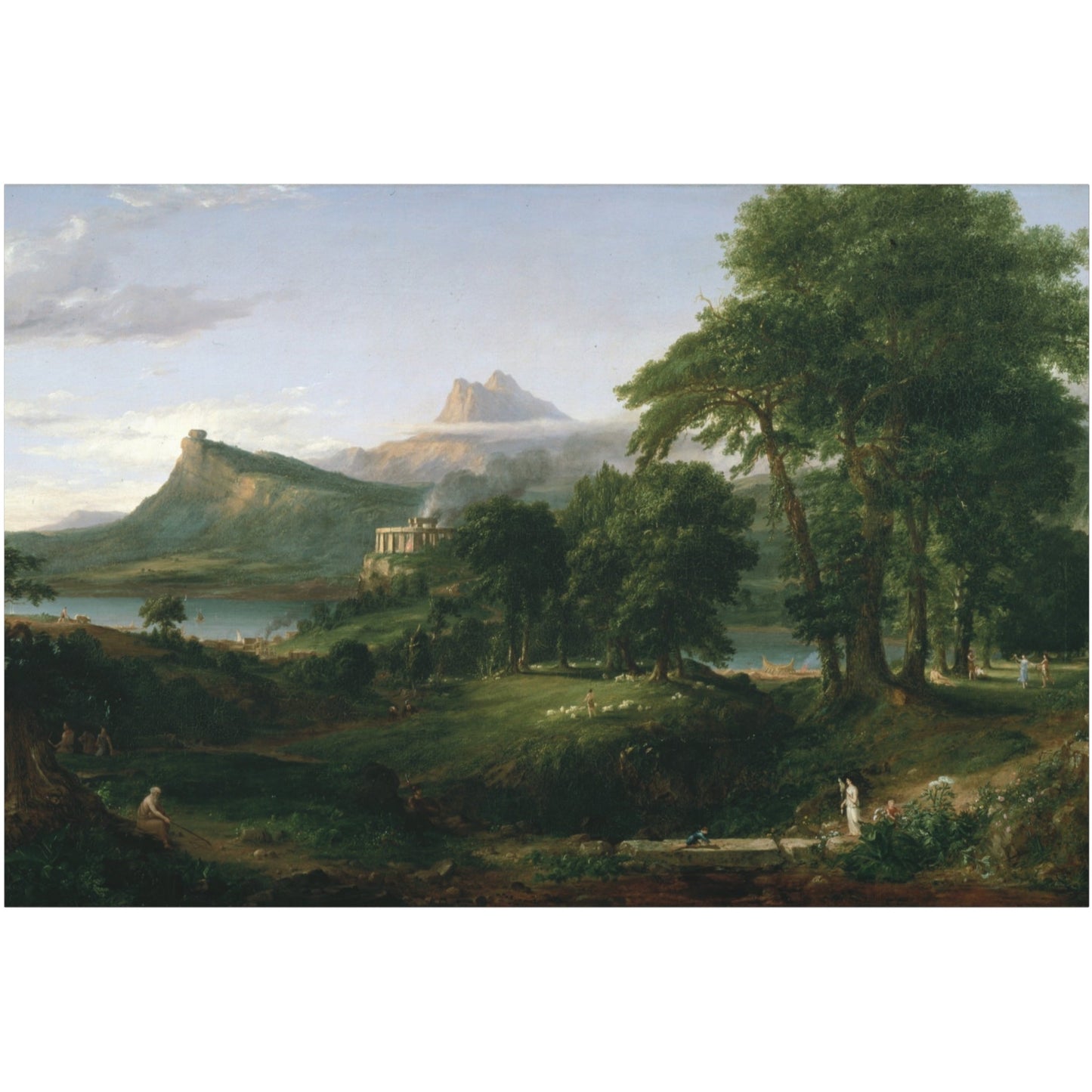 The Course of Empire, The Arcadian State - Canvas Wrap