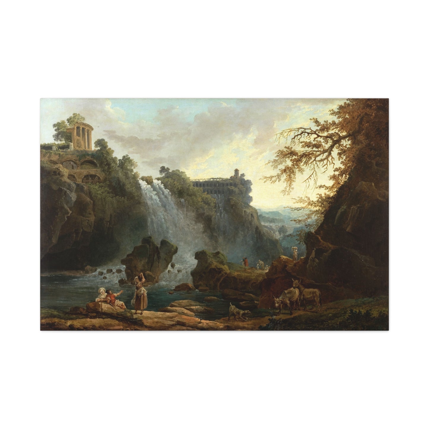 Tivoli Waterfalls - Canvas Wrap