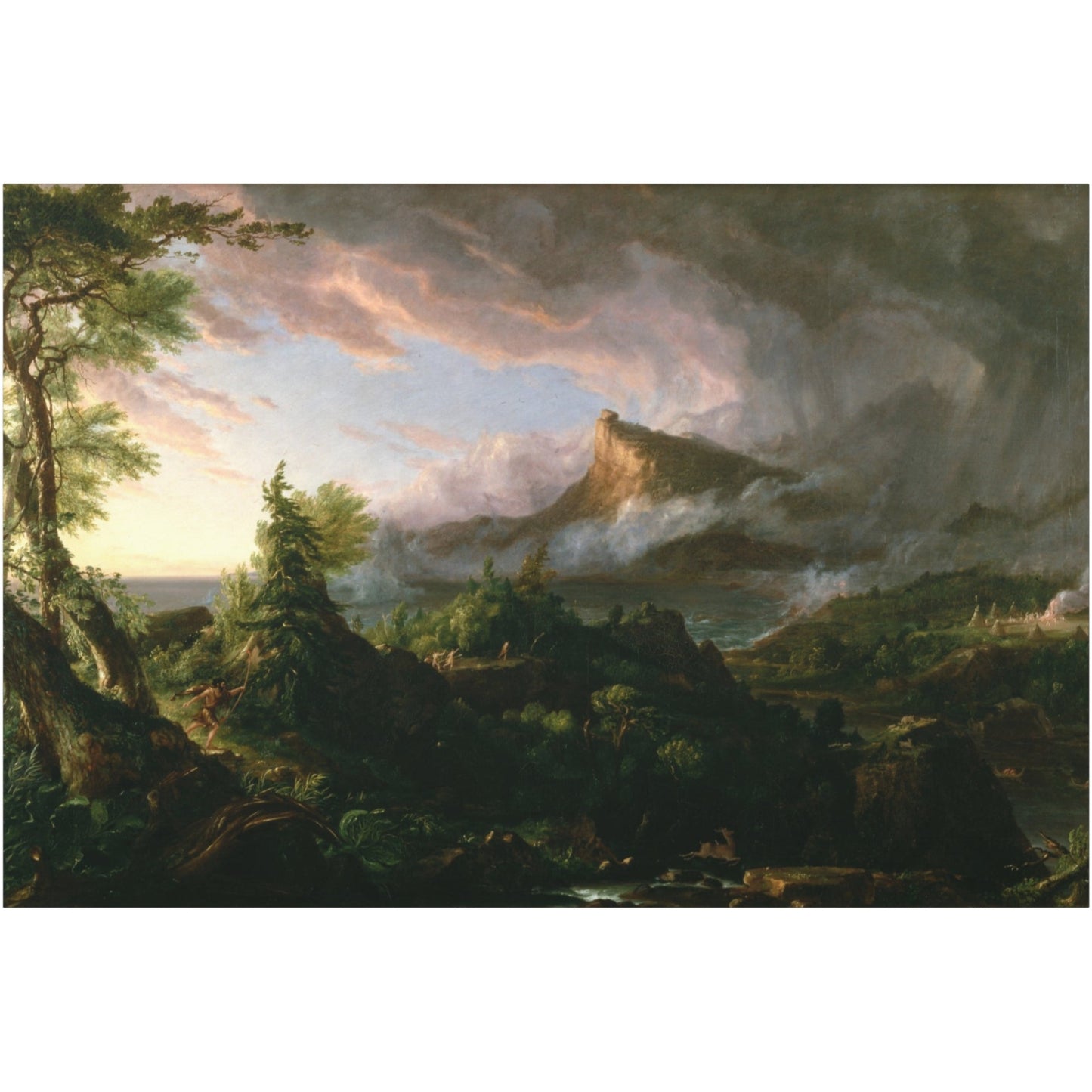 The Course of Empire, The Savage State - Canvas Wrap