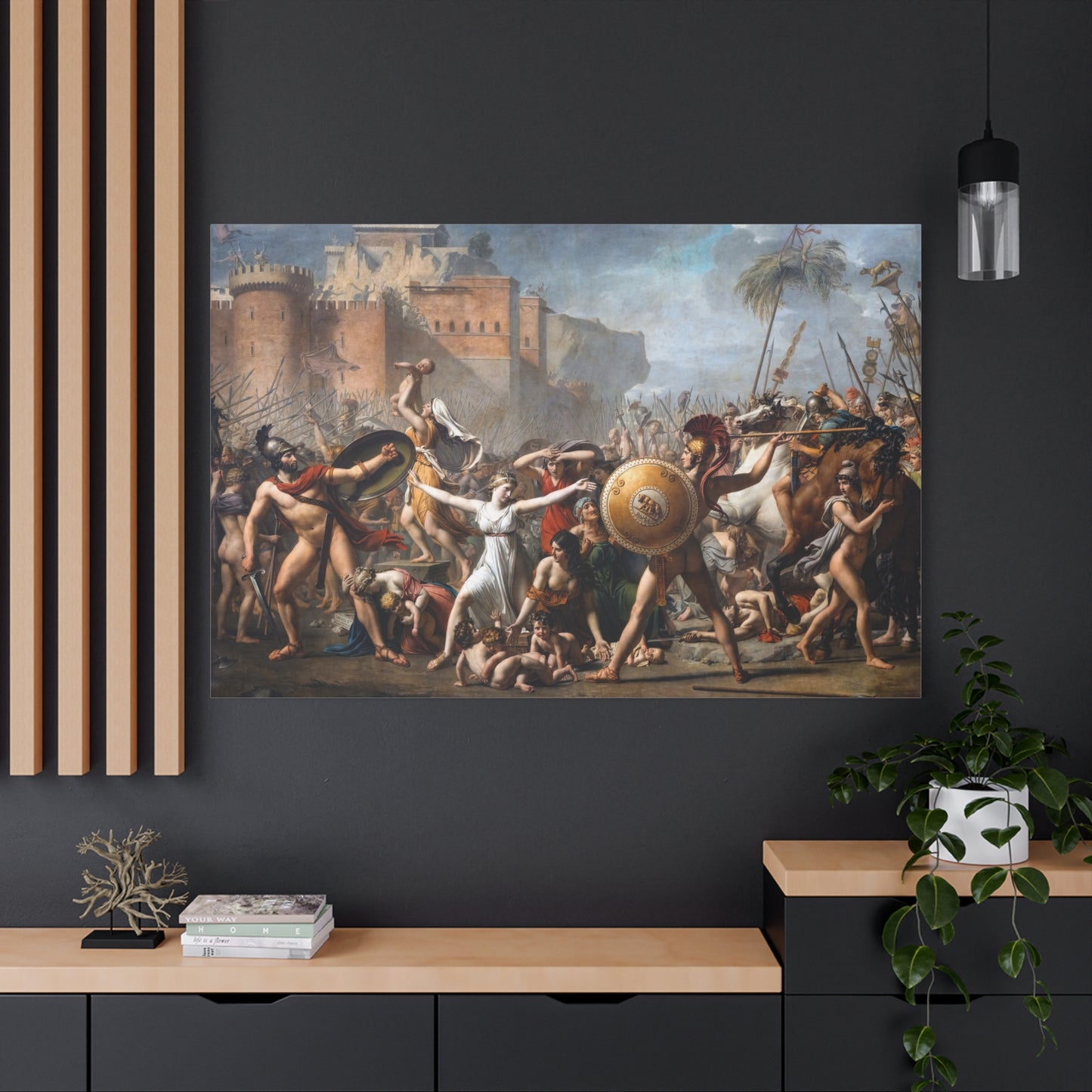 The Intervention of the Sabine Women - Canvas Wrap