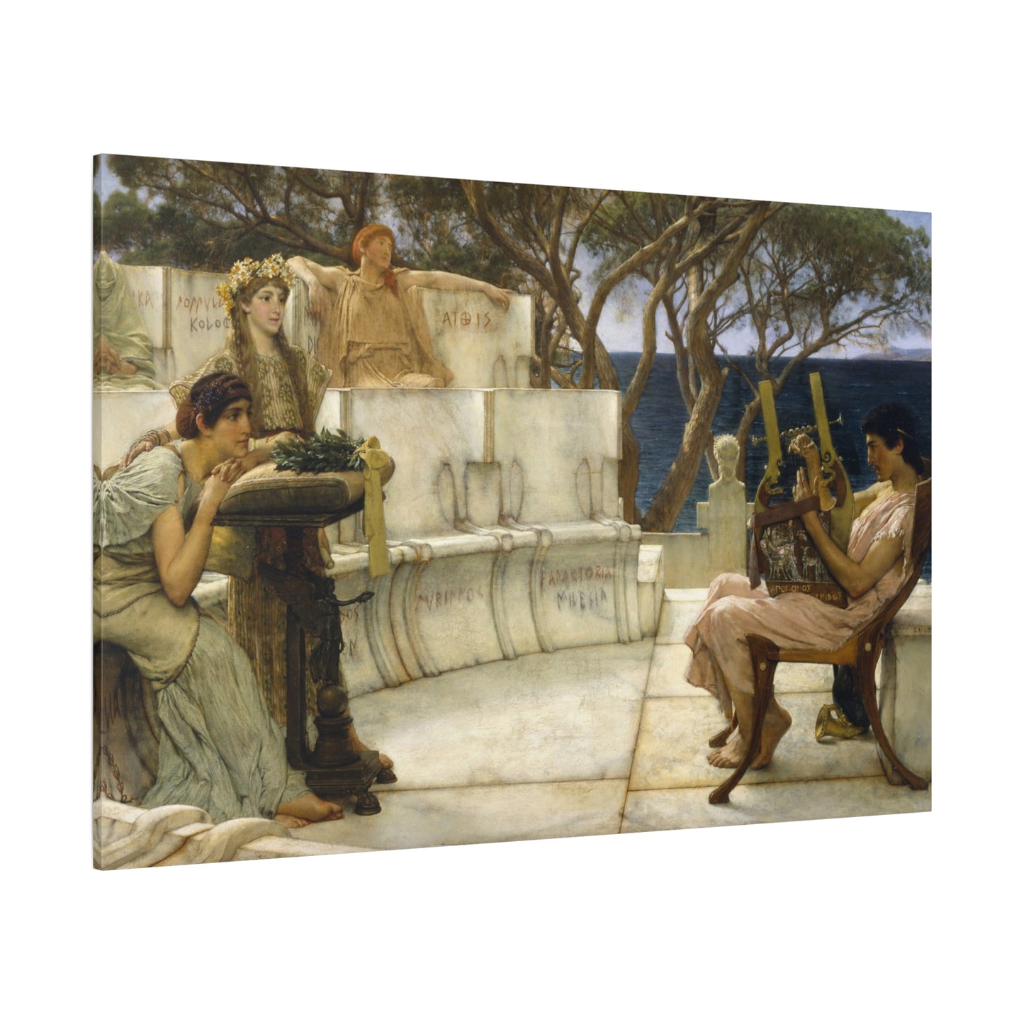 Sappho and Alcaeus - Canvas Wrap