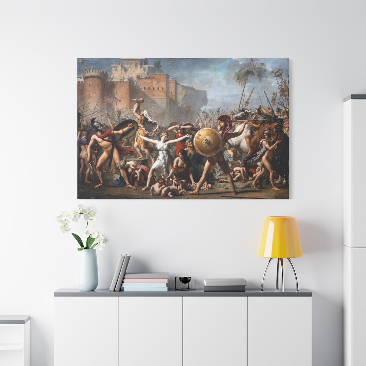 The Intervention of the Sabine Women - Canvas Wrap