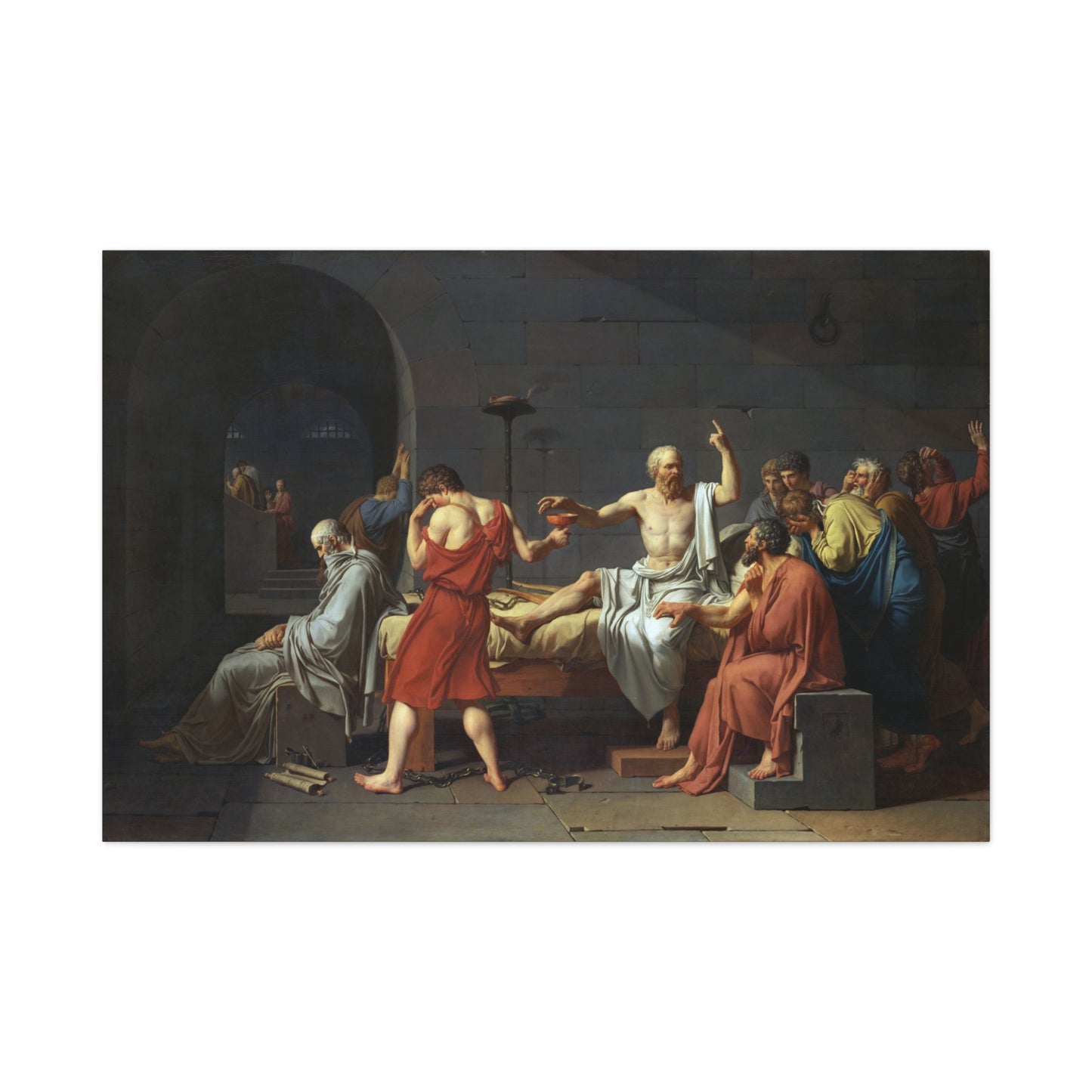 The Death of Socrates - Canvas Wrap
