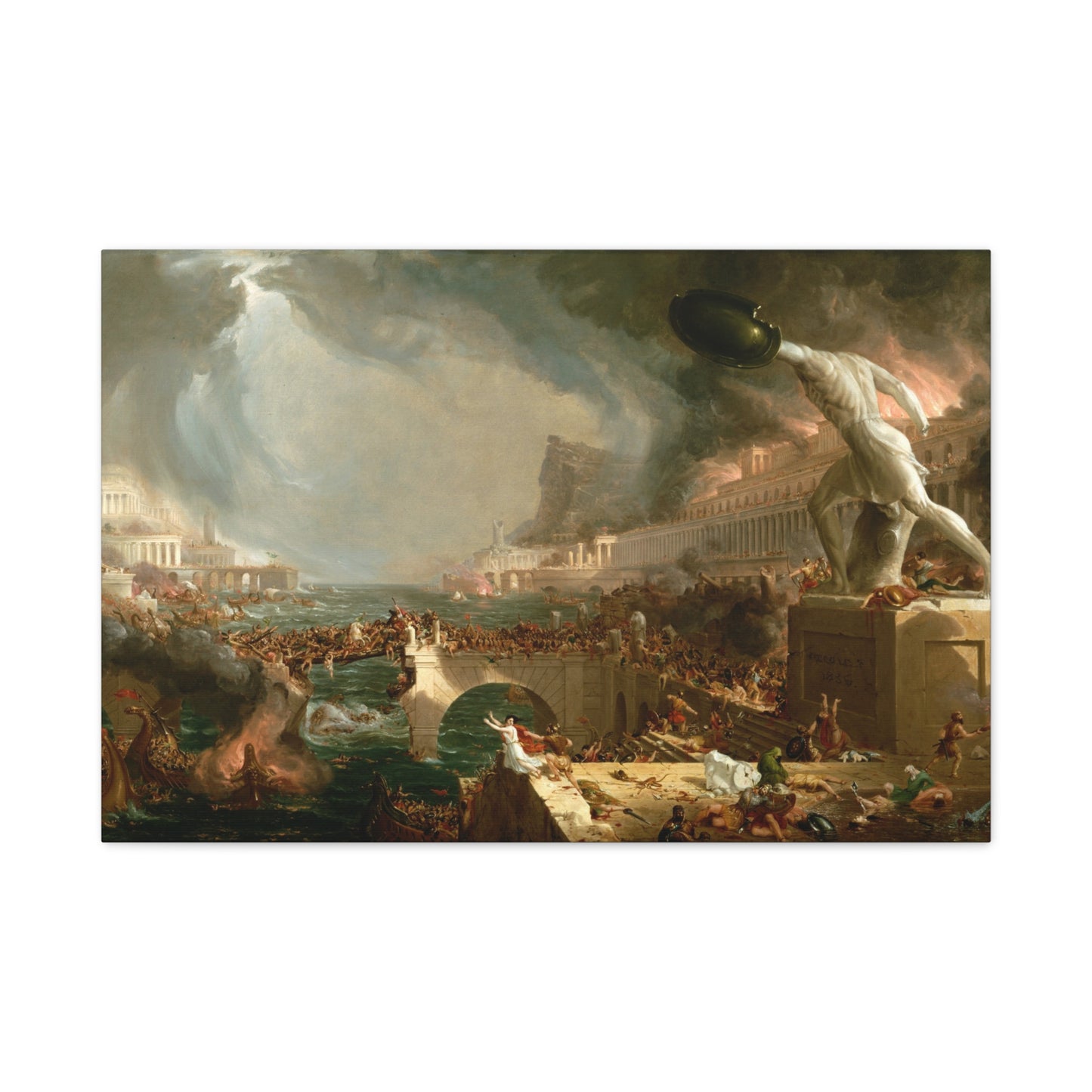 The Course of Empire, Destruction - Canvas Wrap