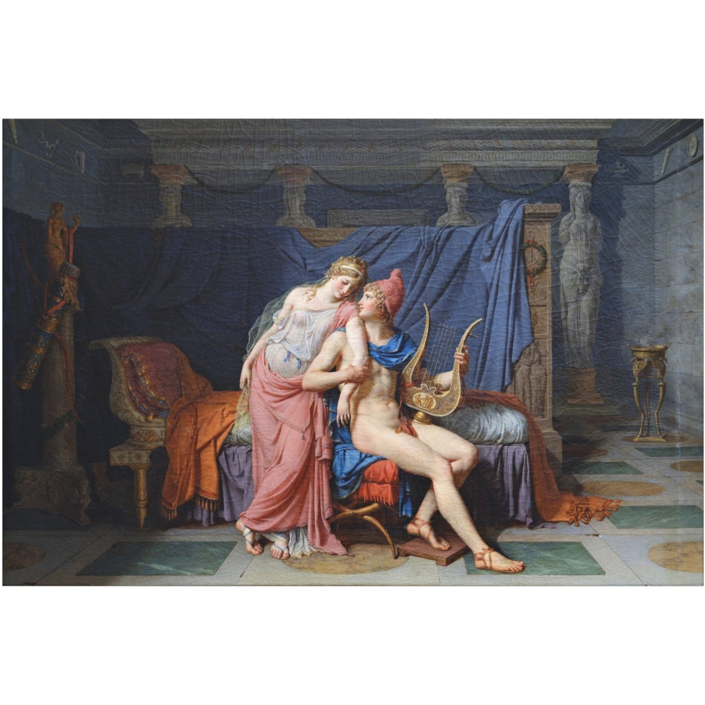 Paris and Helen - Canvas Wrap
